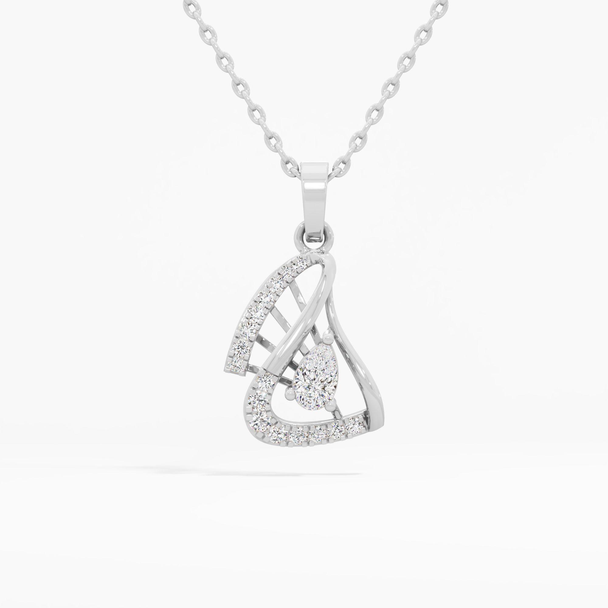 Radiant Pear Diamond Pendant