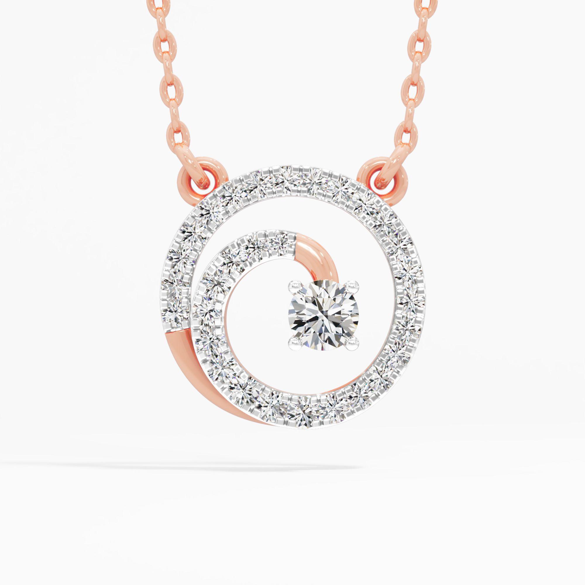 Galaxy Spiral Diamond Pendant