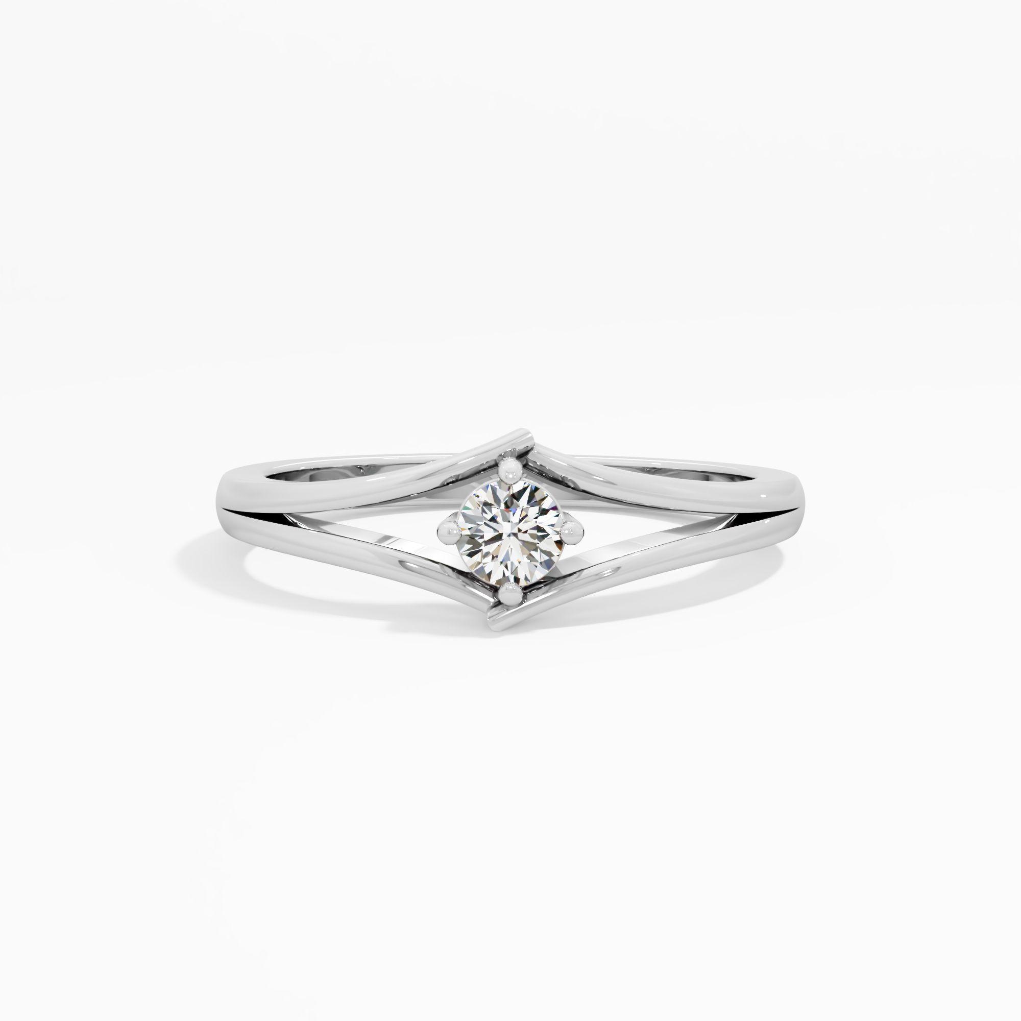 Intertwined Grace Solitaire Ring