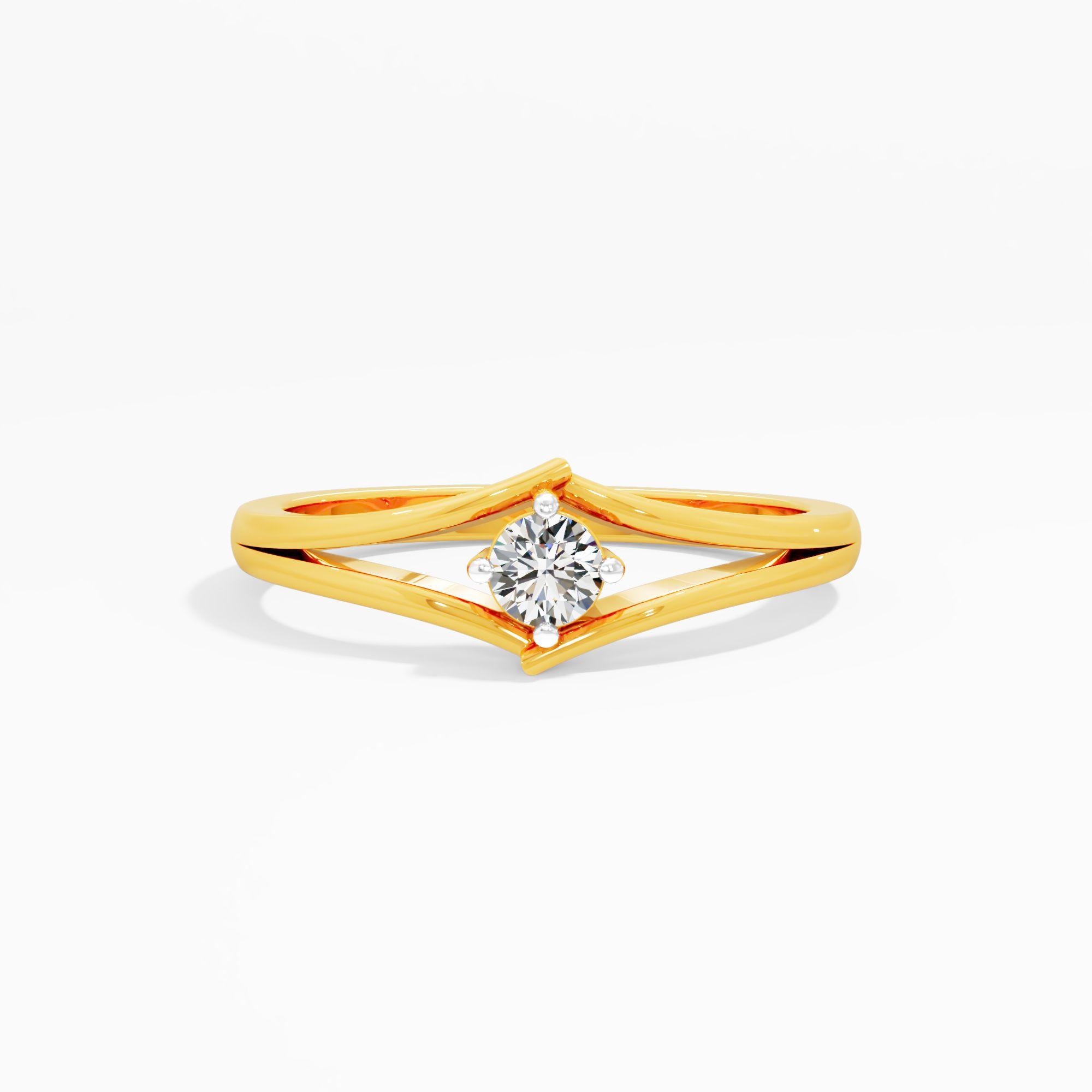 Intertwined Grace Solitaire Ring