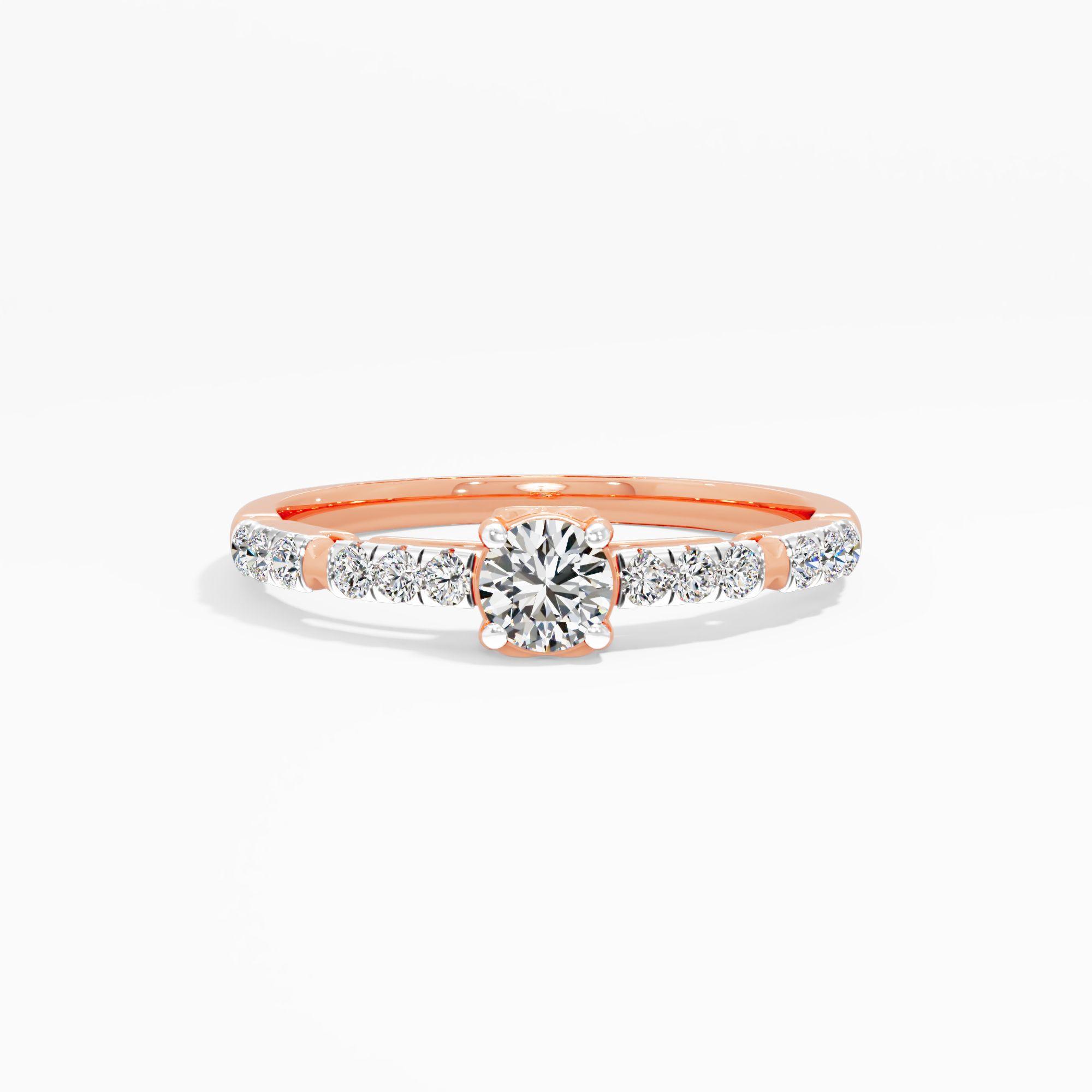 Radiant Pathway Solitaire Diamond Ring