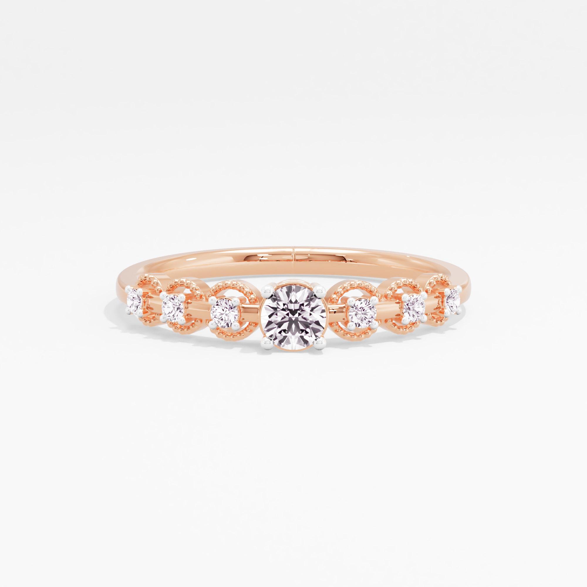 Stellar Charm Solitaire Ring