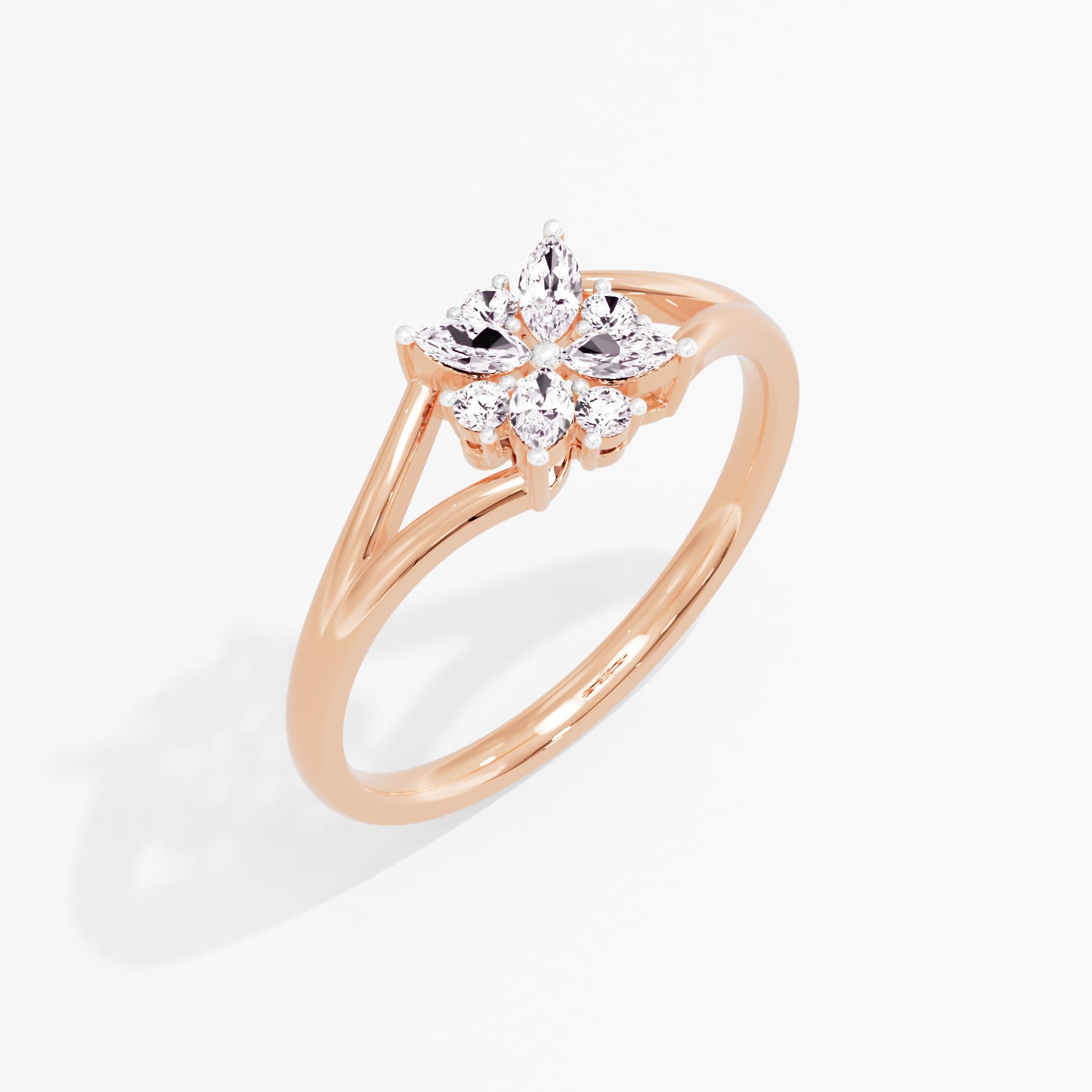 Lunar Lumina Cluster Ring