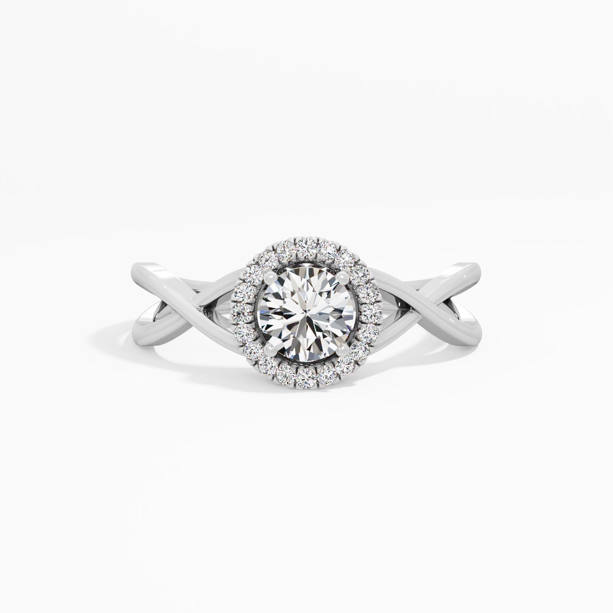 The Eternal Weave Halo Ring