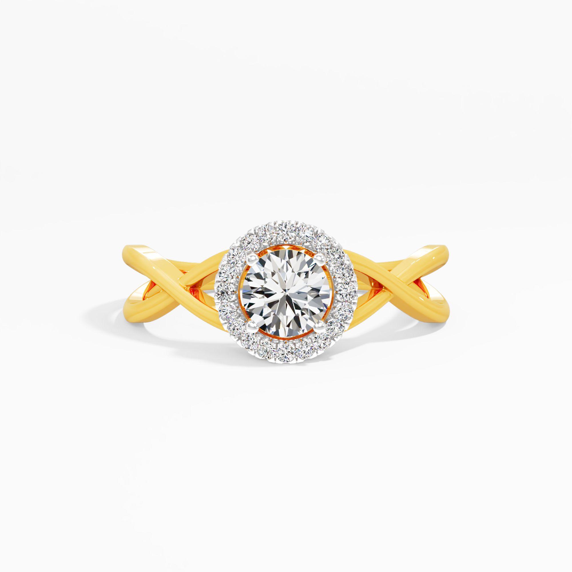 The Eternal Weave Halo Ring