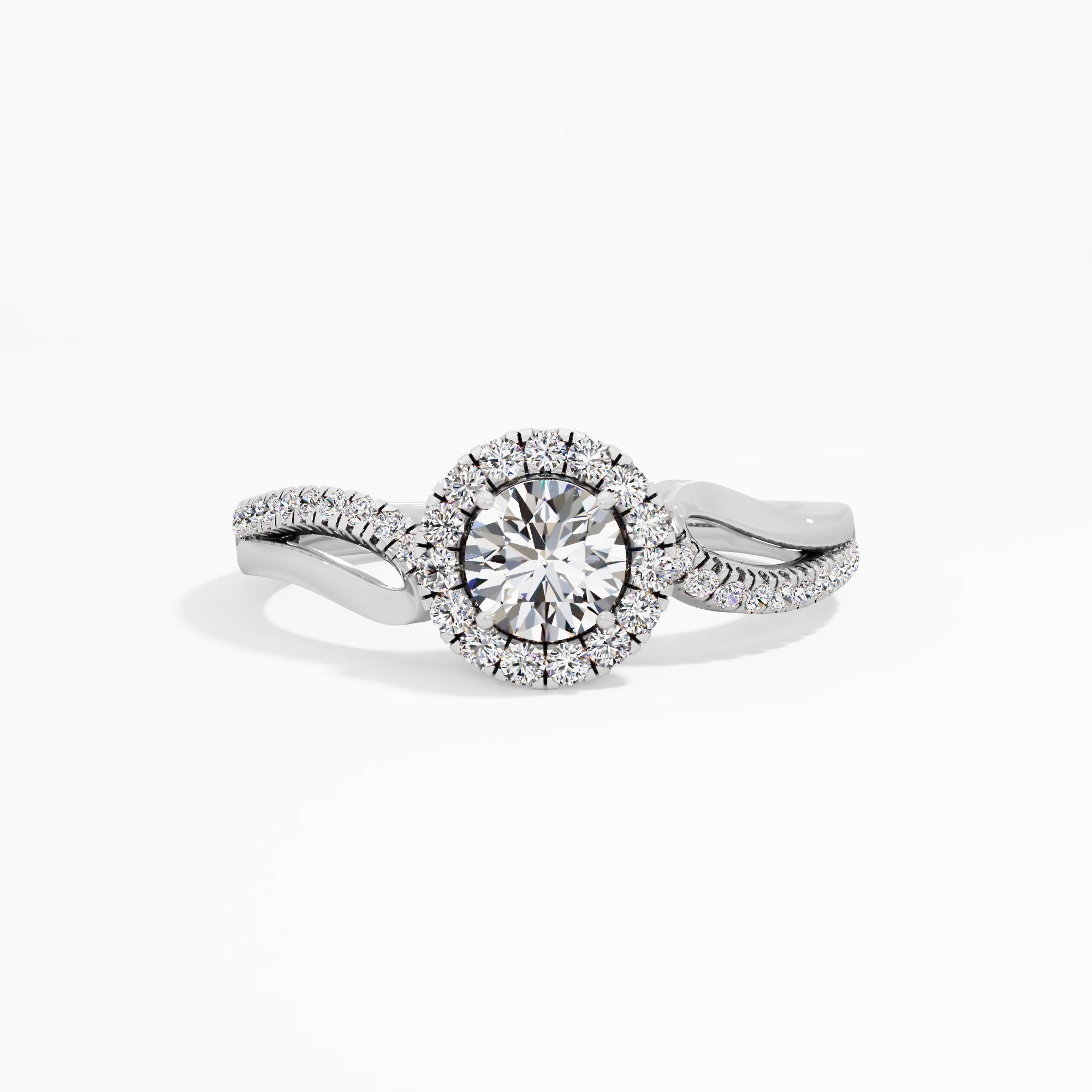 Graceflow Halo Diamond Ring