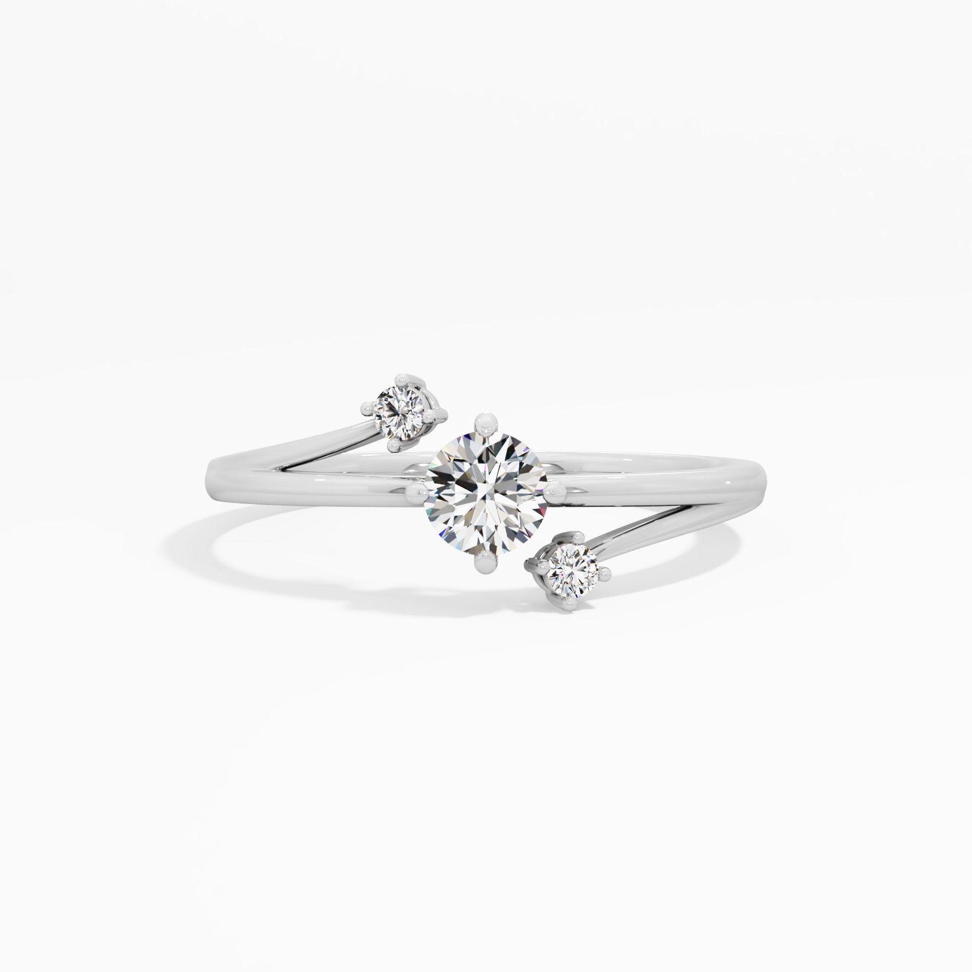 Astral Triad Solitaire Diamond Ring
