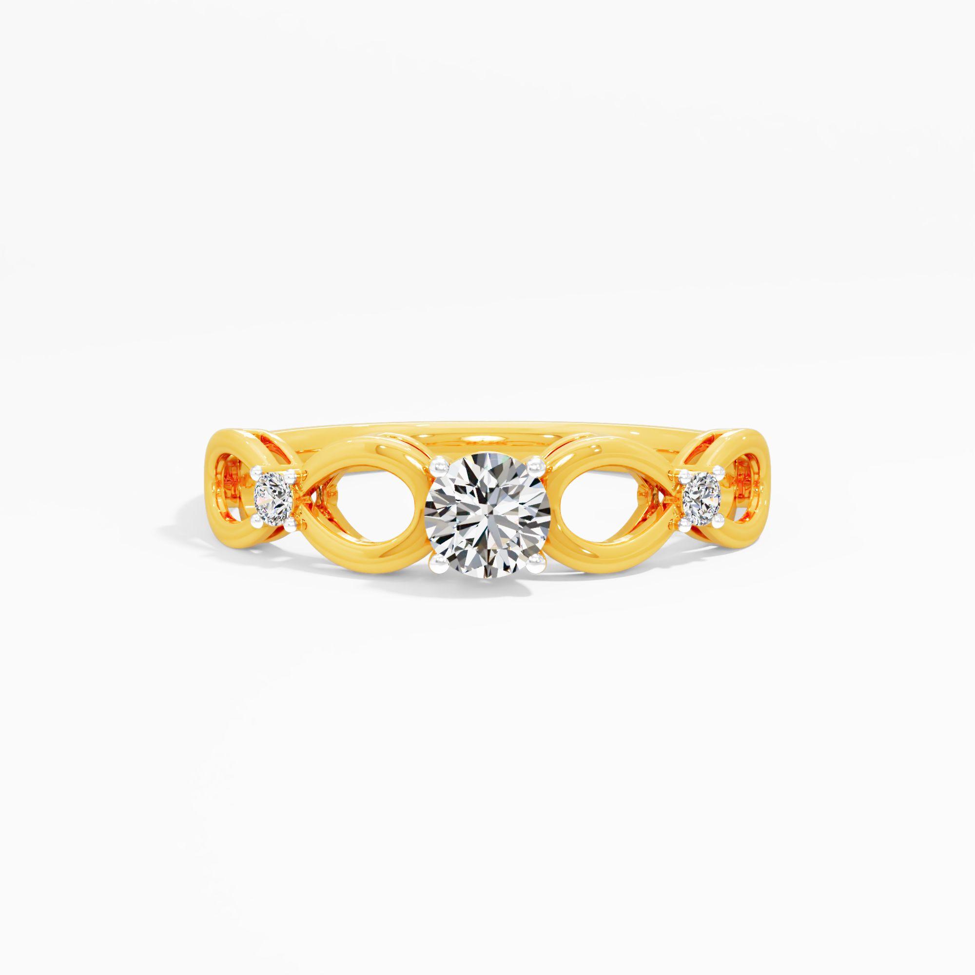 Interlocking Infinity Diamond Ring