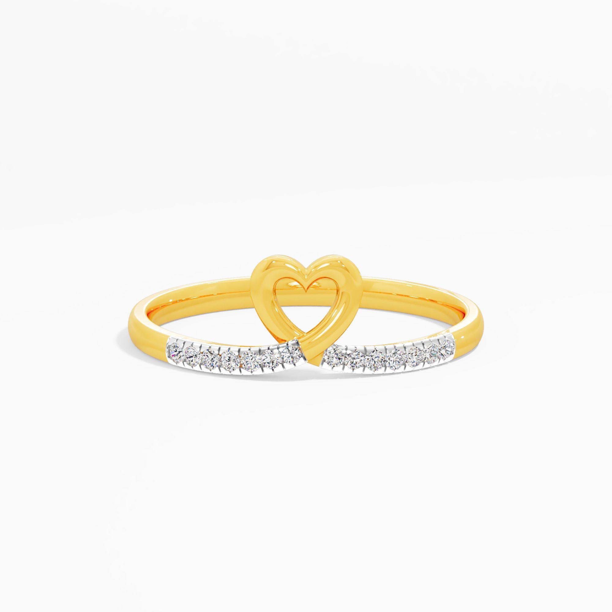Unity Heart Bypass Diamond Ring