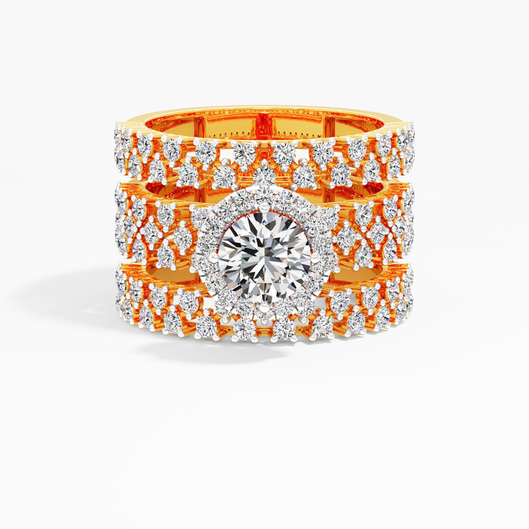 Diadem Panoply Solitaire Ring