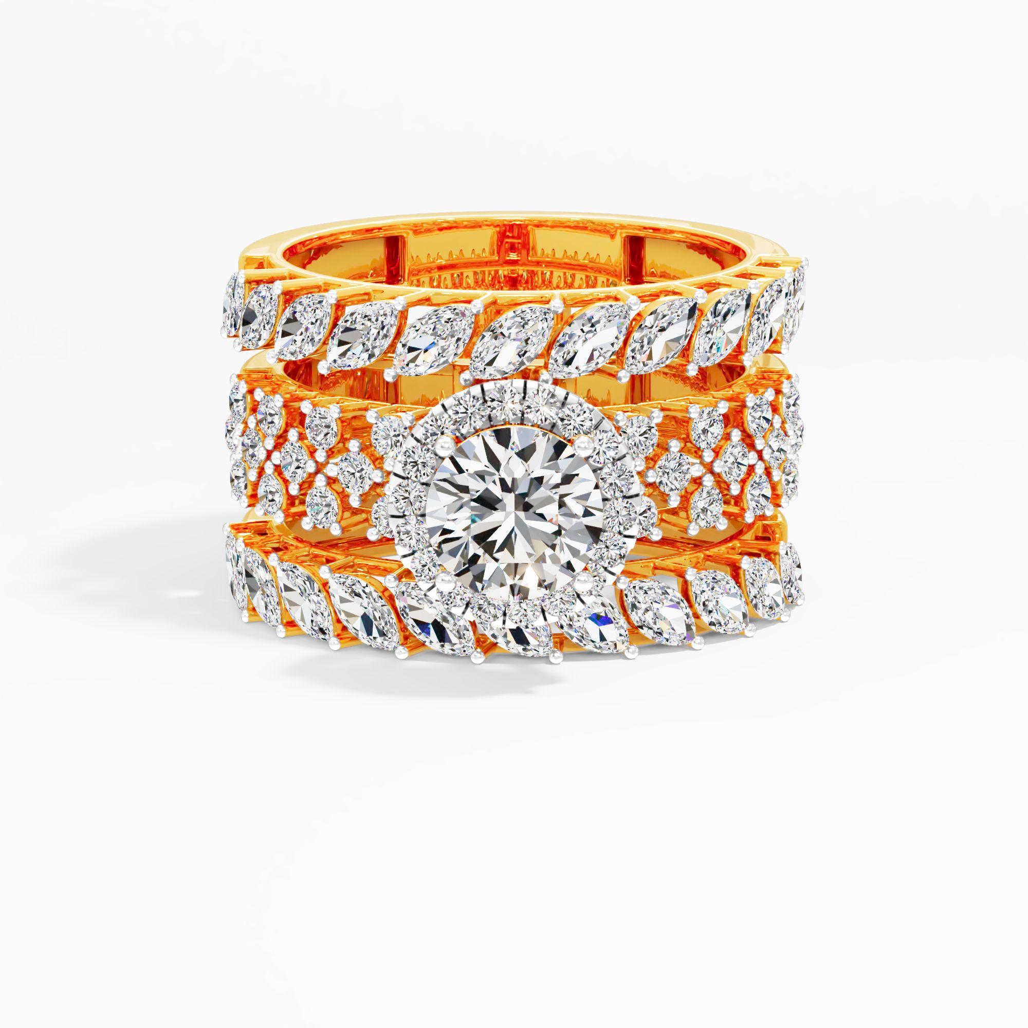 Laurel Wreath Halo Statement Ring