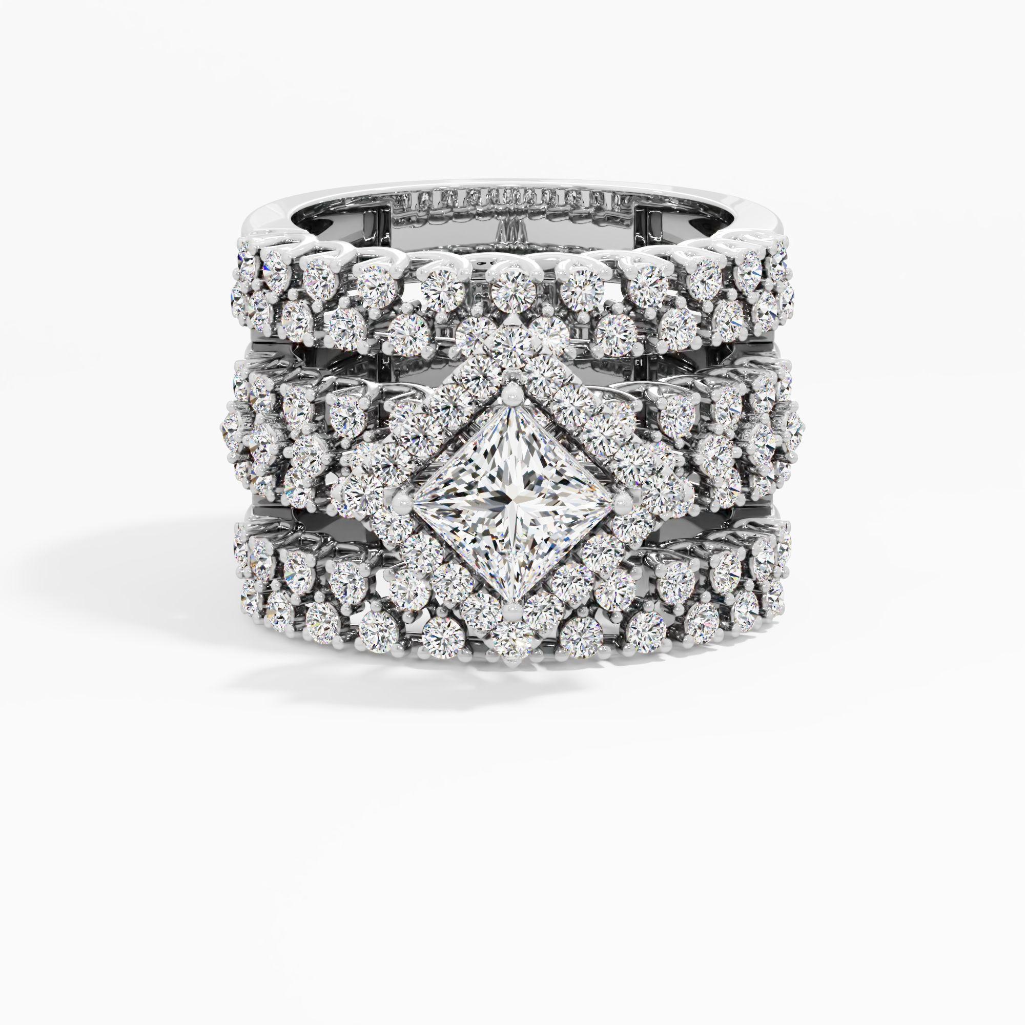 Princess  Parure Two Tone Ring