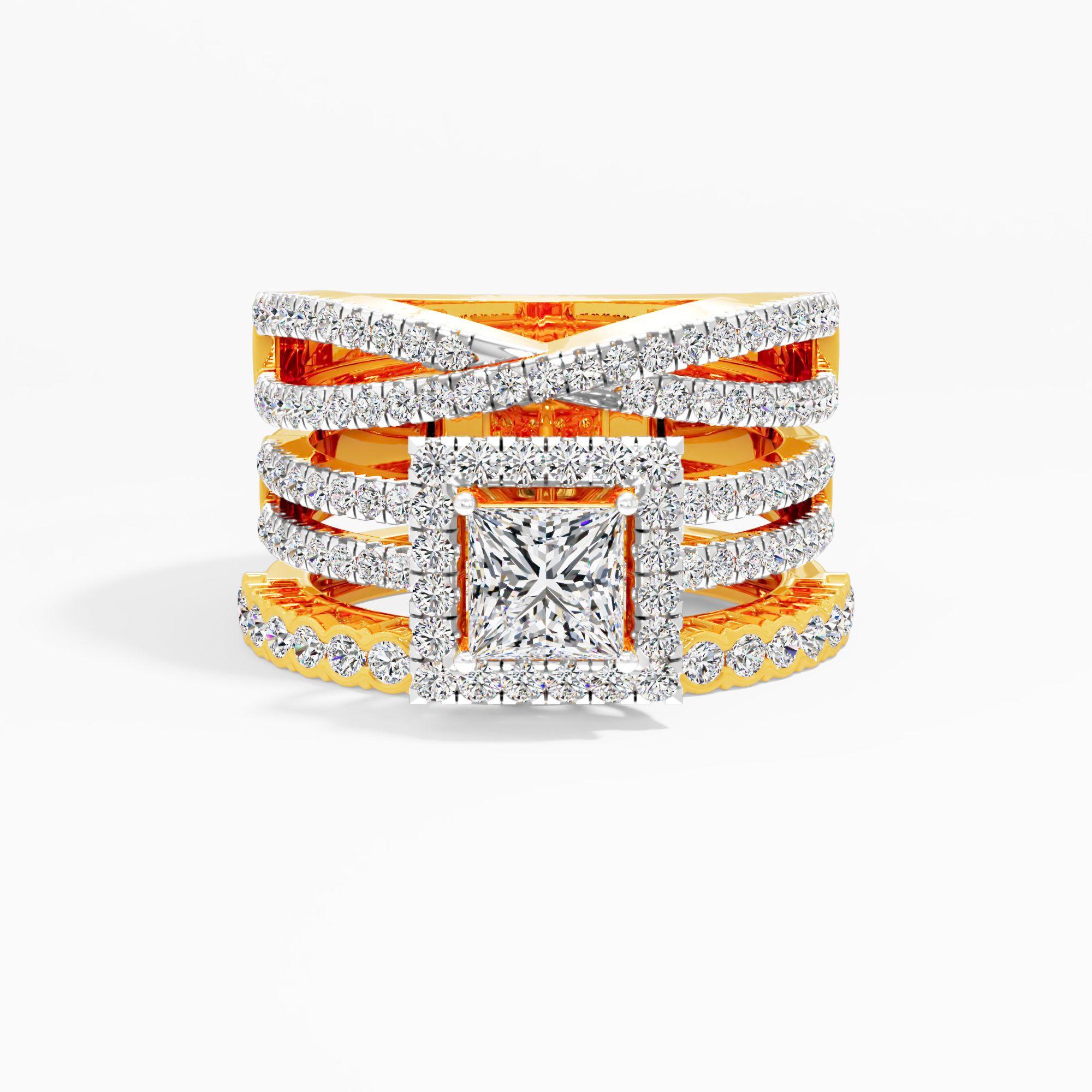 Opulent Solitaire Cocktail Ring