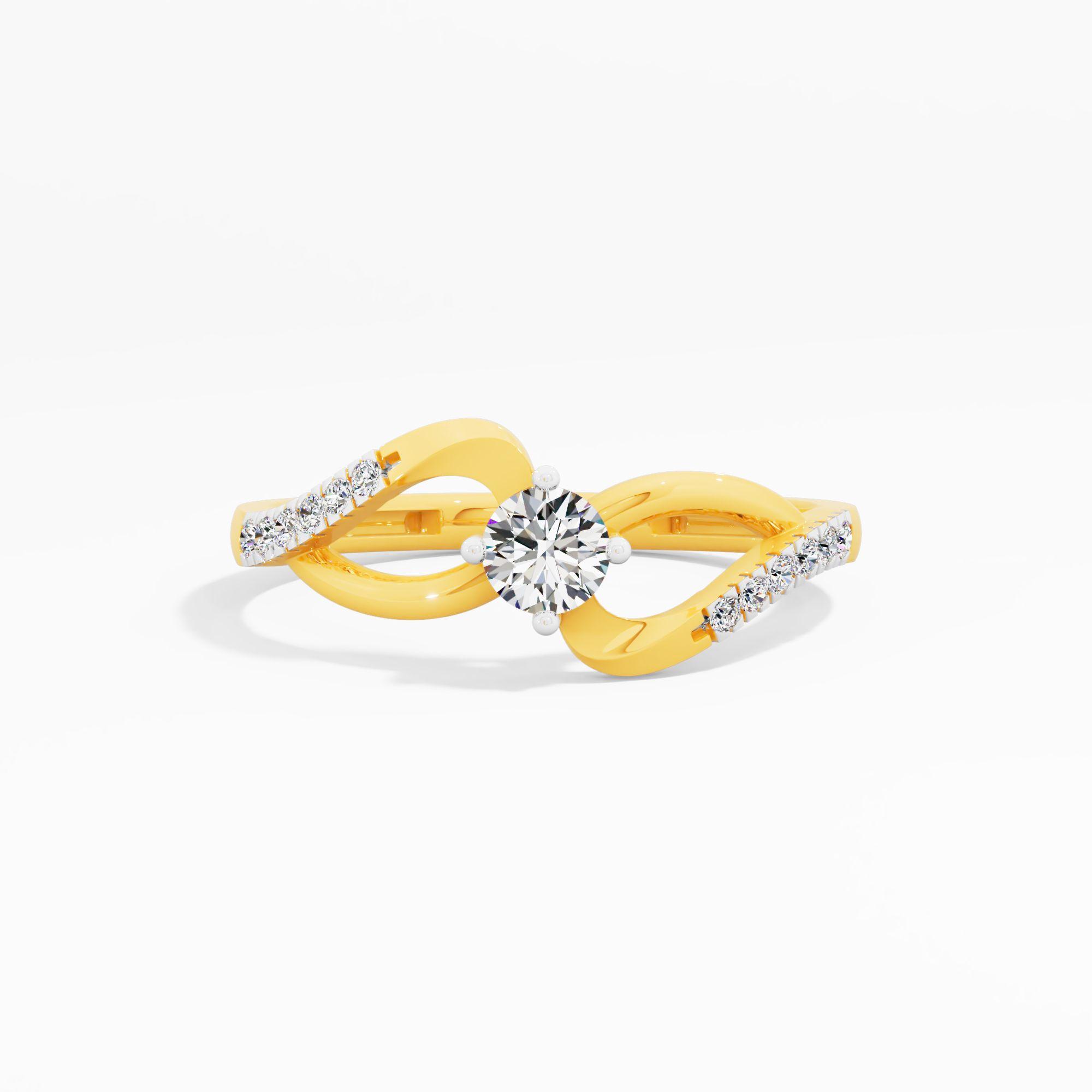 Perennial Solitaire Pavé Ring
