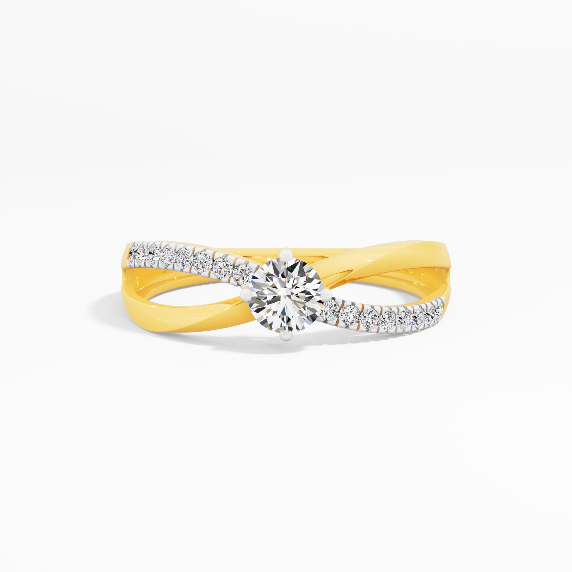 Trionyx Pavé Solitaire Ring