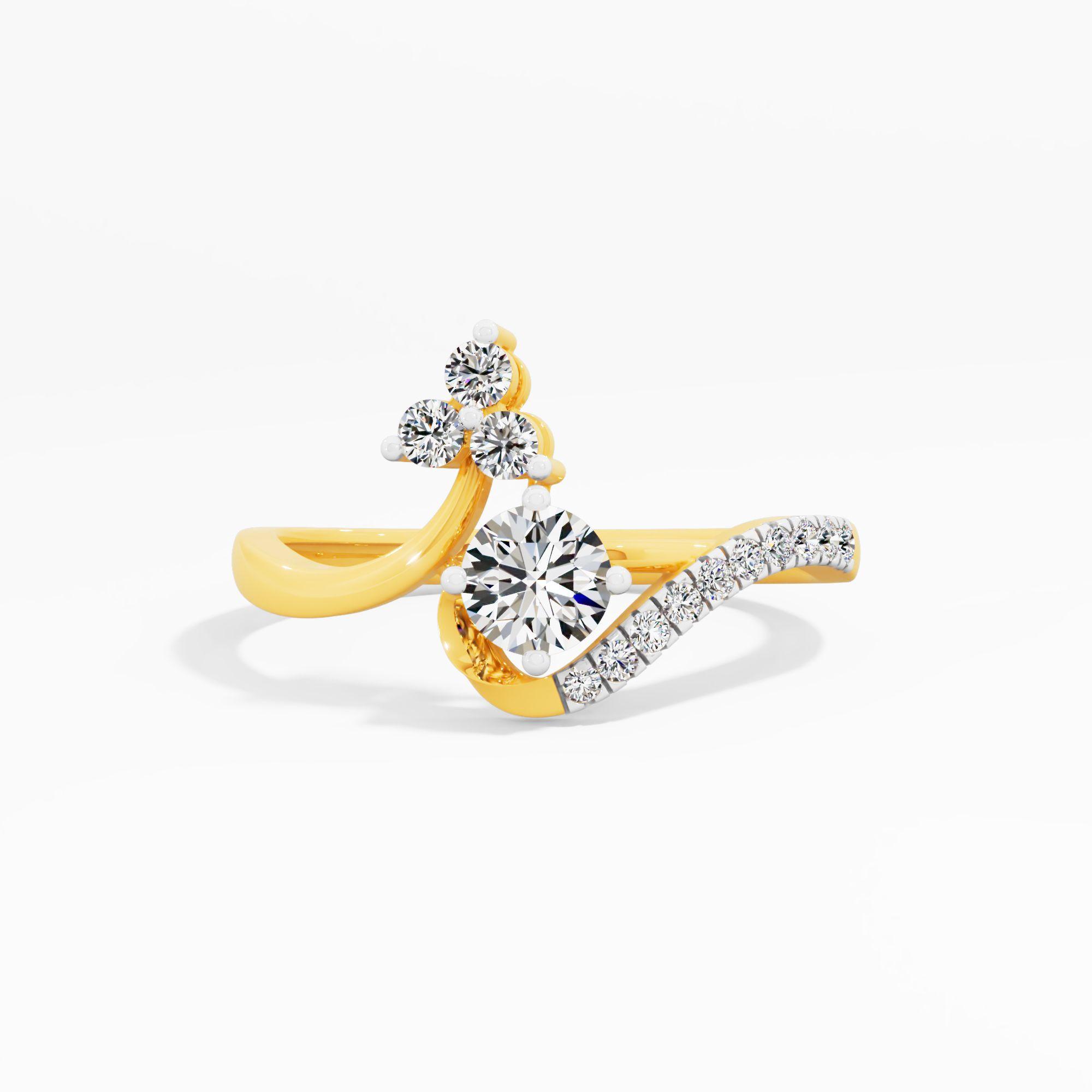 Trio Solitaire Diamond Ring