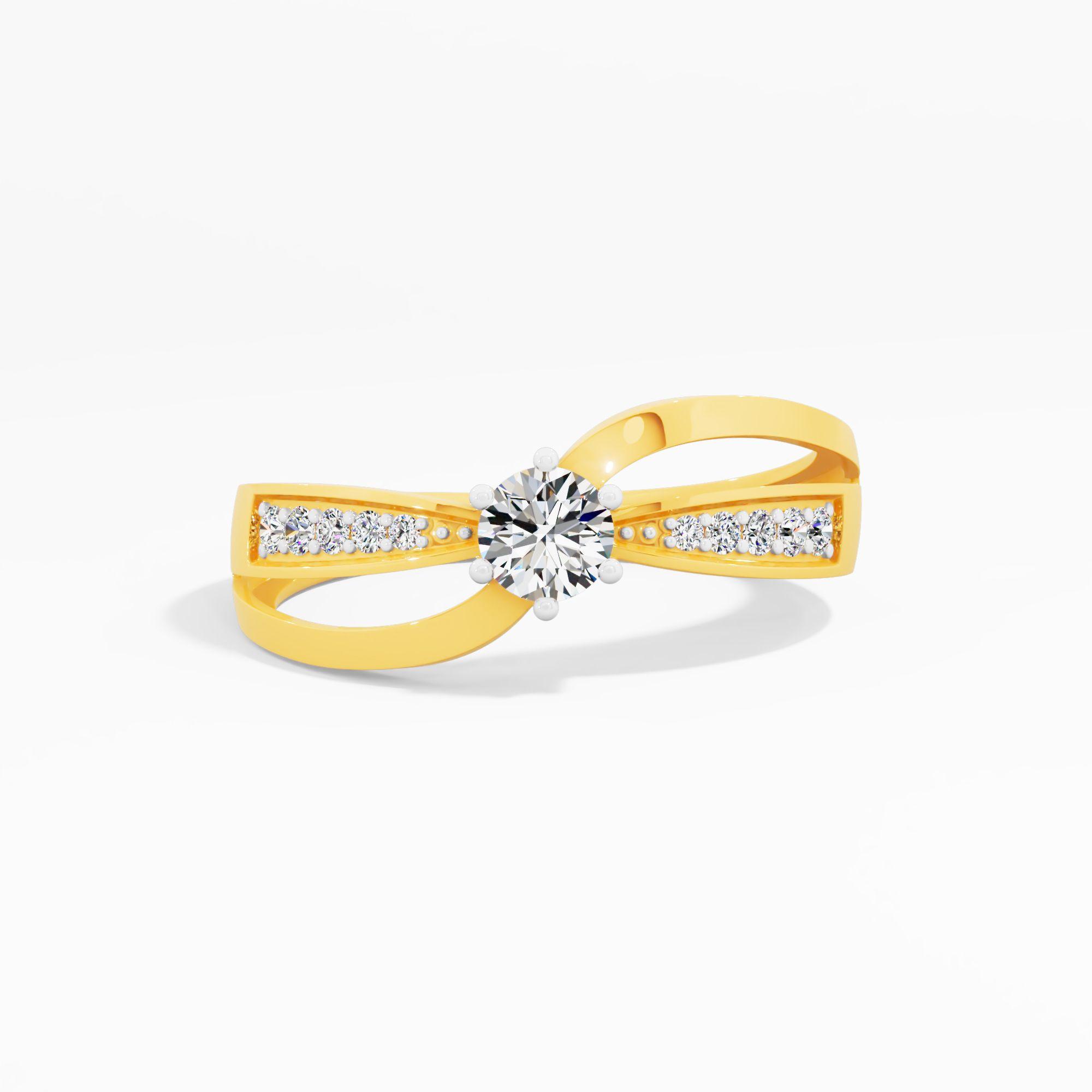 Infinity Twist Solitaire Ring