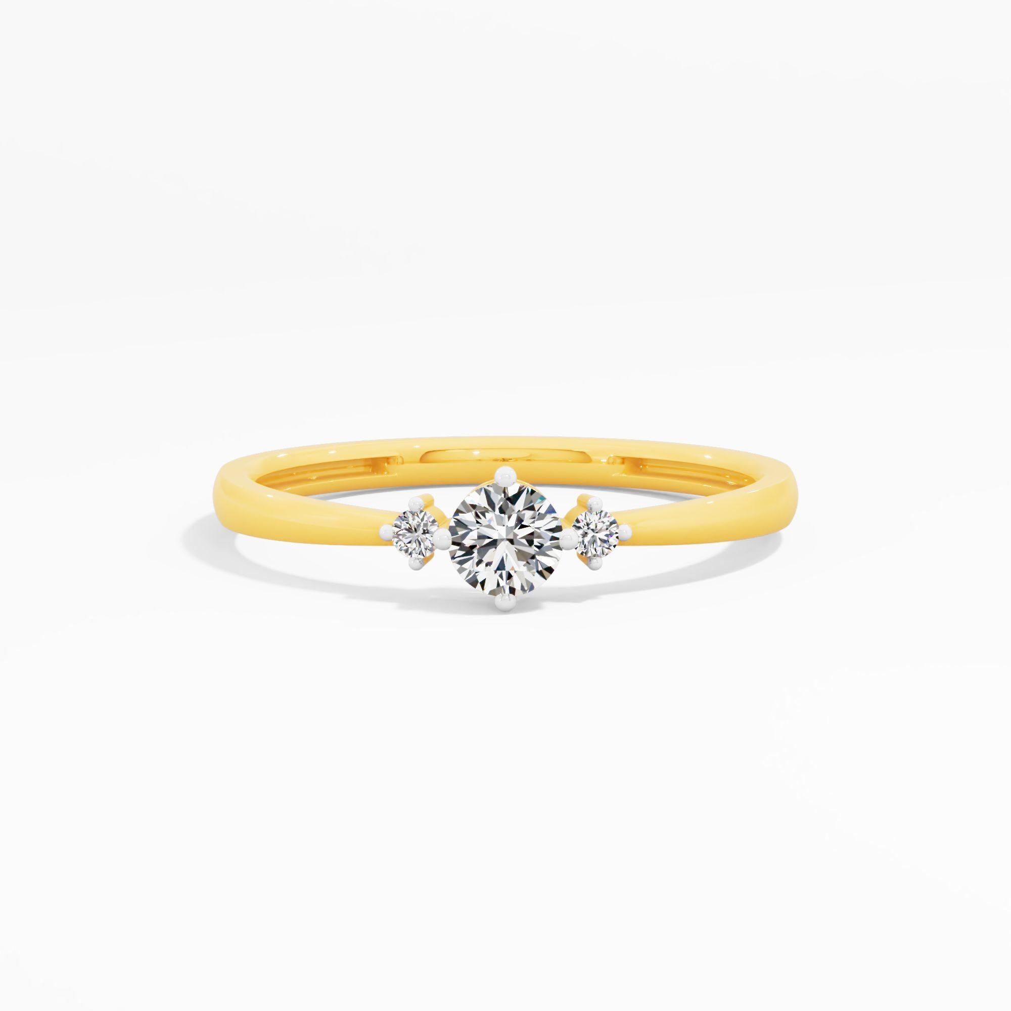 Past Present Future Solitaire Ring