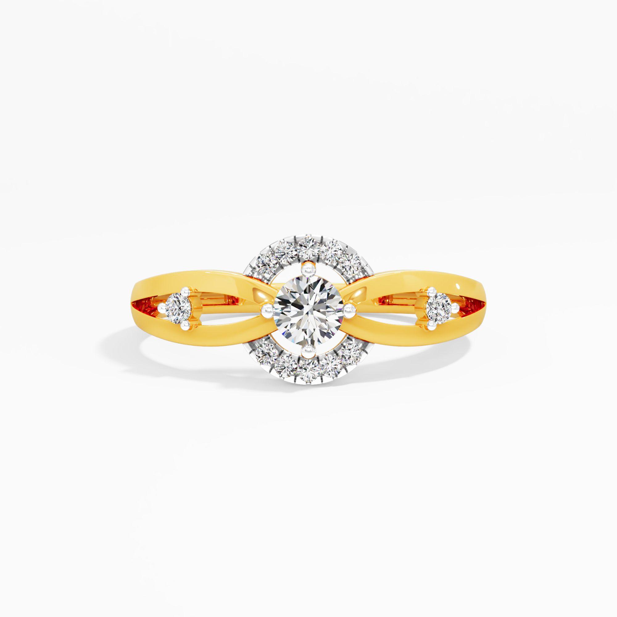 Orbit Halo Solitaire Ring