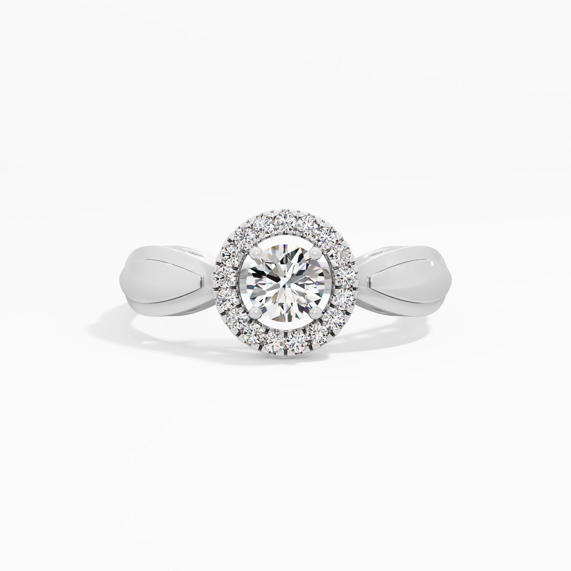 Two Tone Seraphim Halo Ring