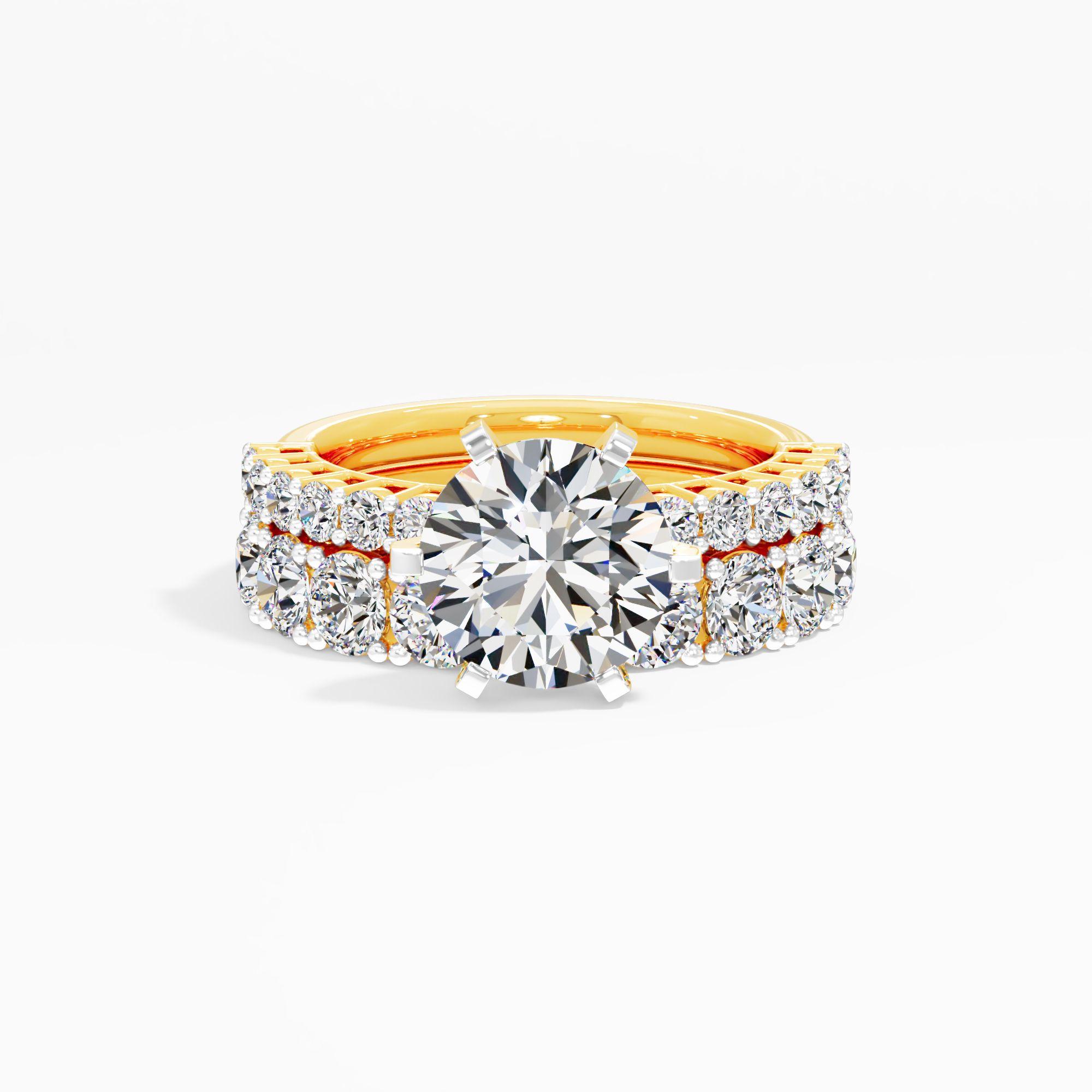 Lustrous Crest Solitaire Ring