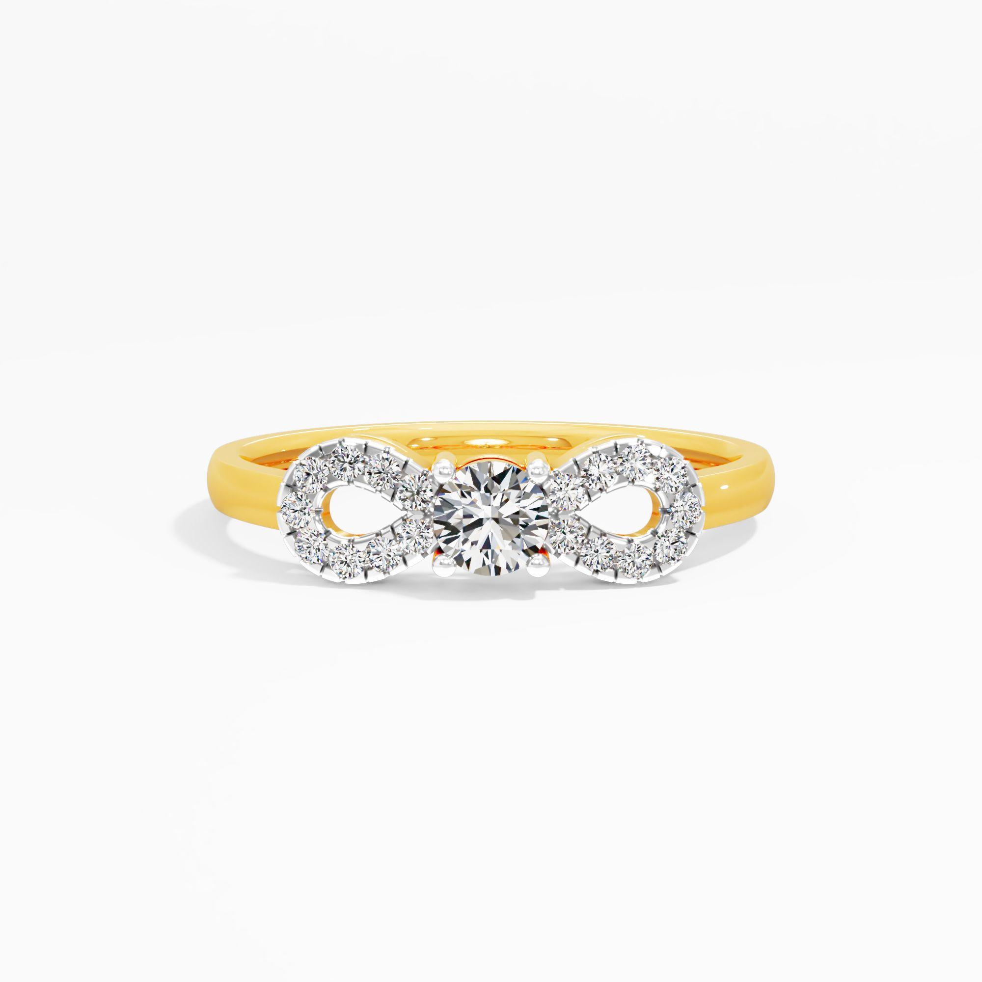 Infinity Crown Solitaire Ring