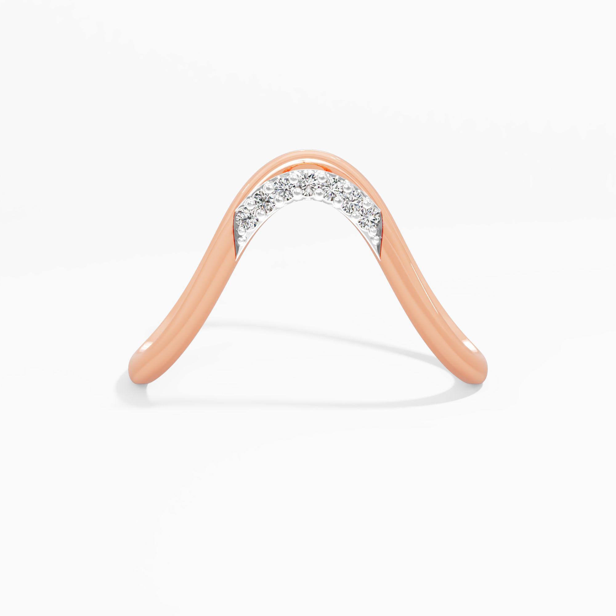 Arch Curve Diamond Vanki Ring