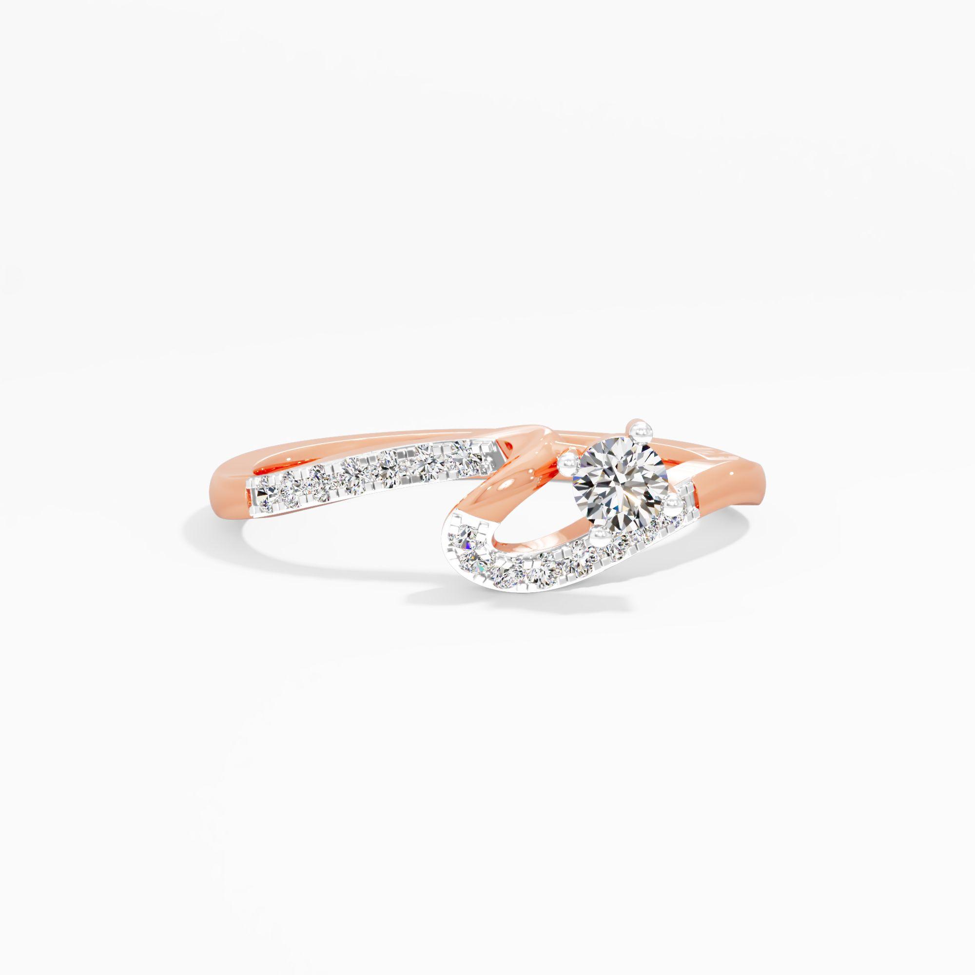 The Asymmetric Arc Diamond Ring