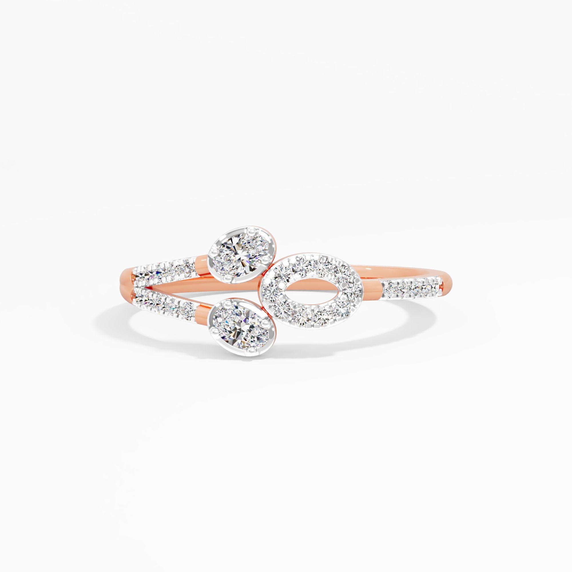 Blooming Halo Fusion Diamond Ring