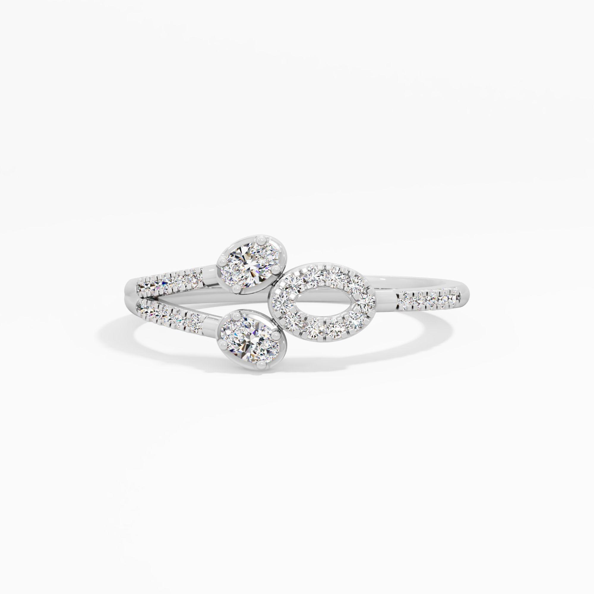 Blooming Halo Fusion Diamond Ring