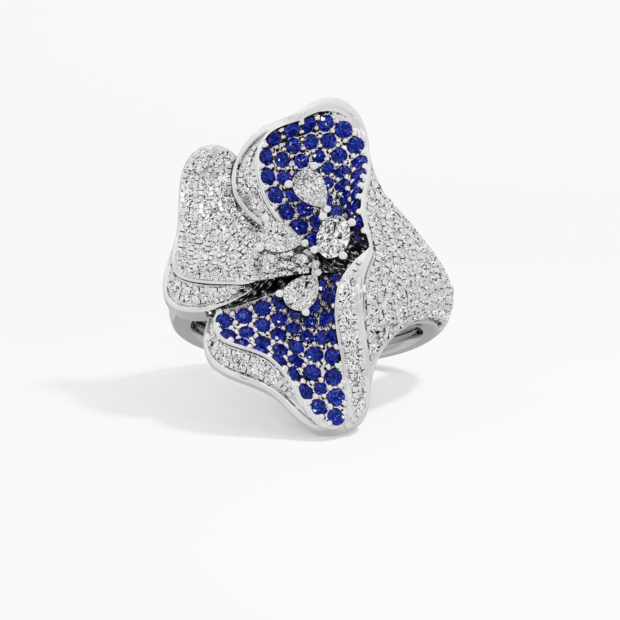 Soaring Dusk Wing Cocktail Ring