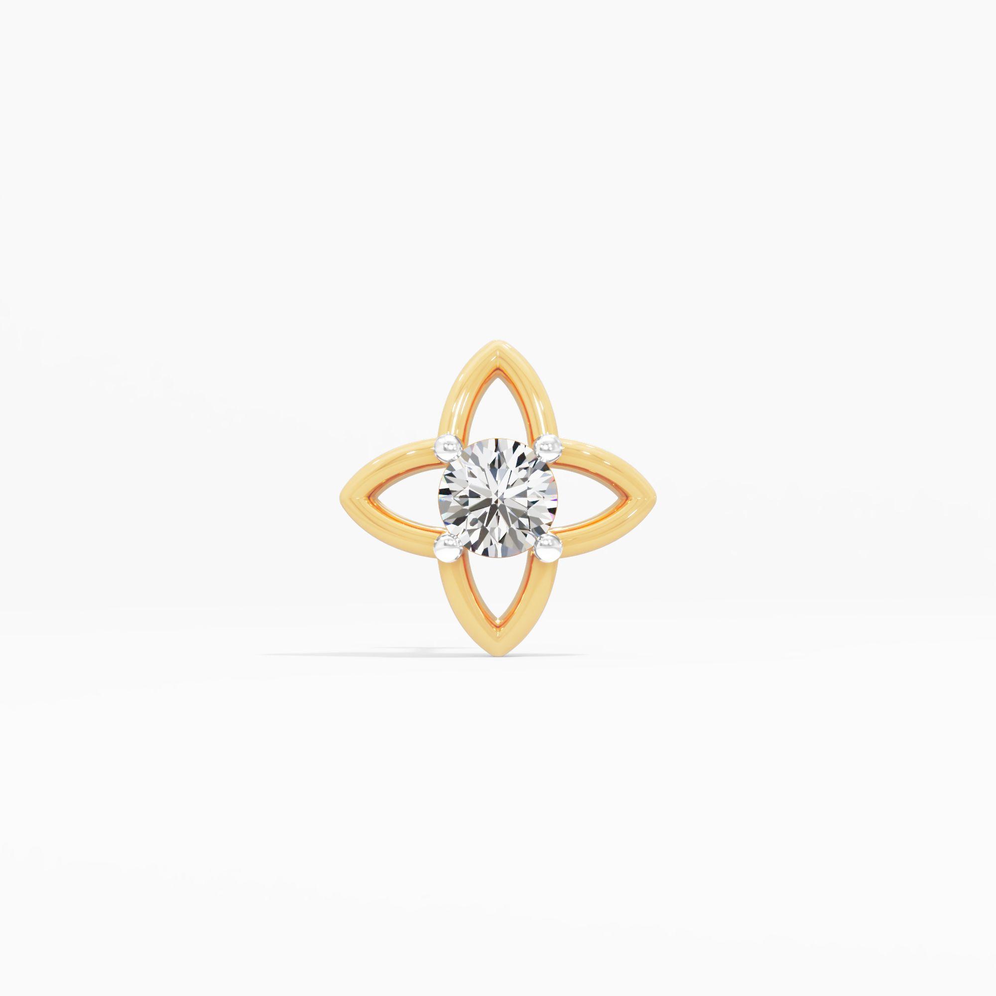 Stellar Bloom Solitaire Nosepin