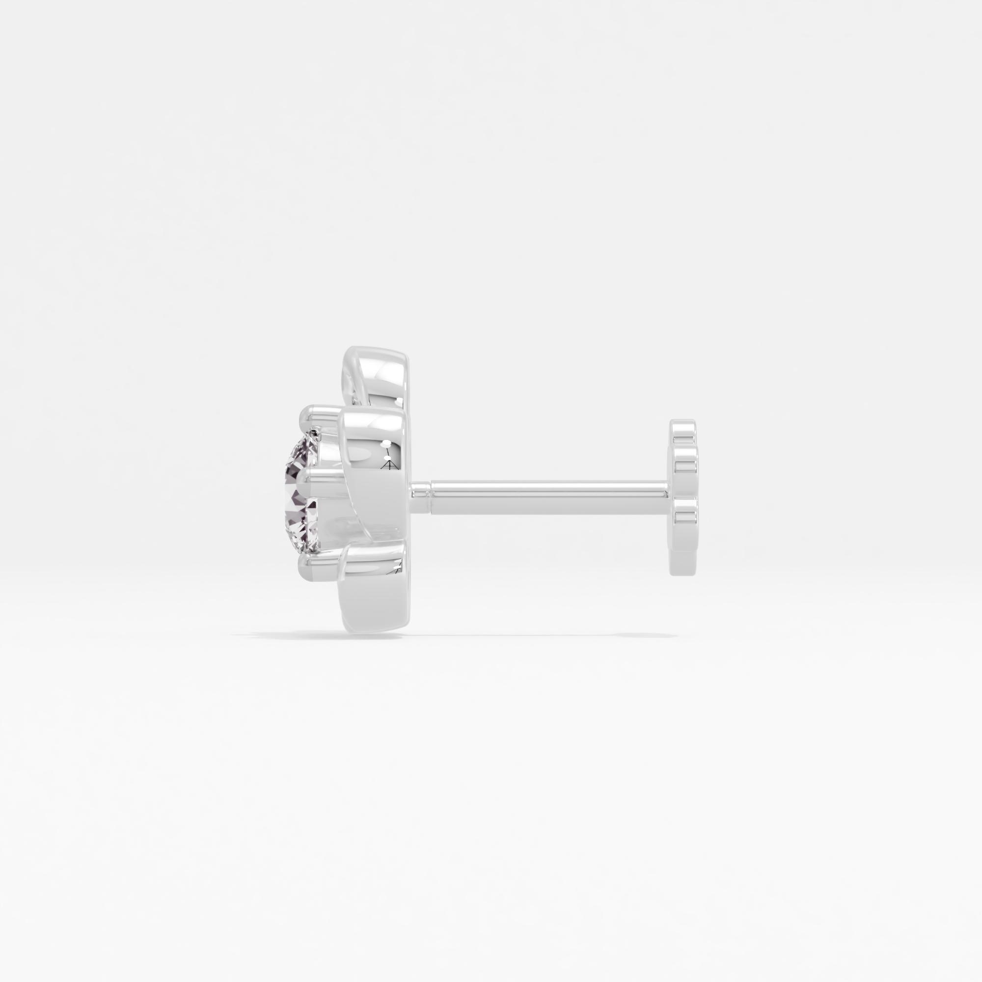Twinkling Floweret Solitaire Nose Pin