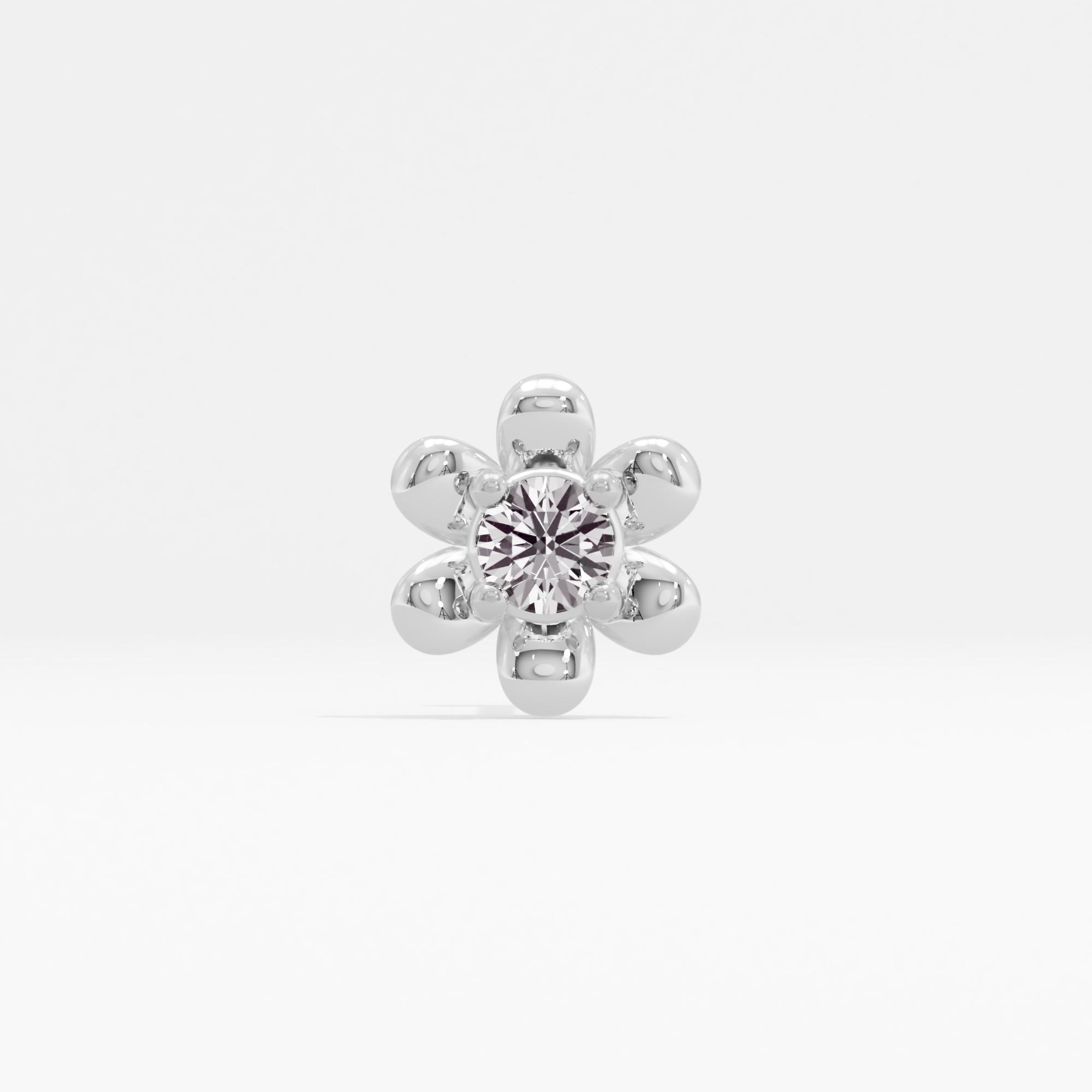 Love Expressed Solitaire Nose Pin
