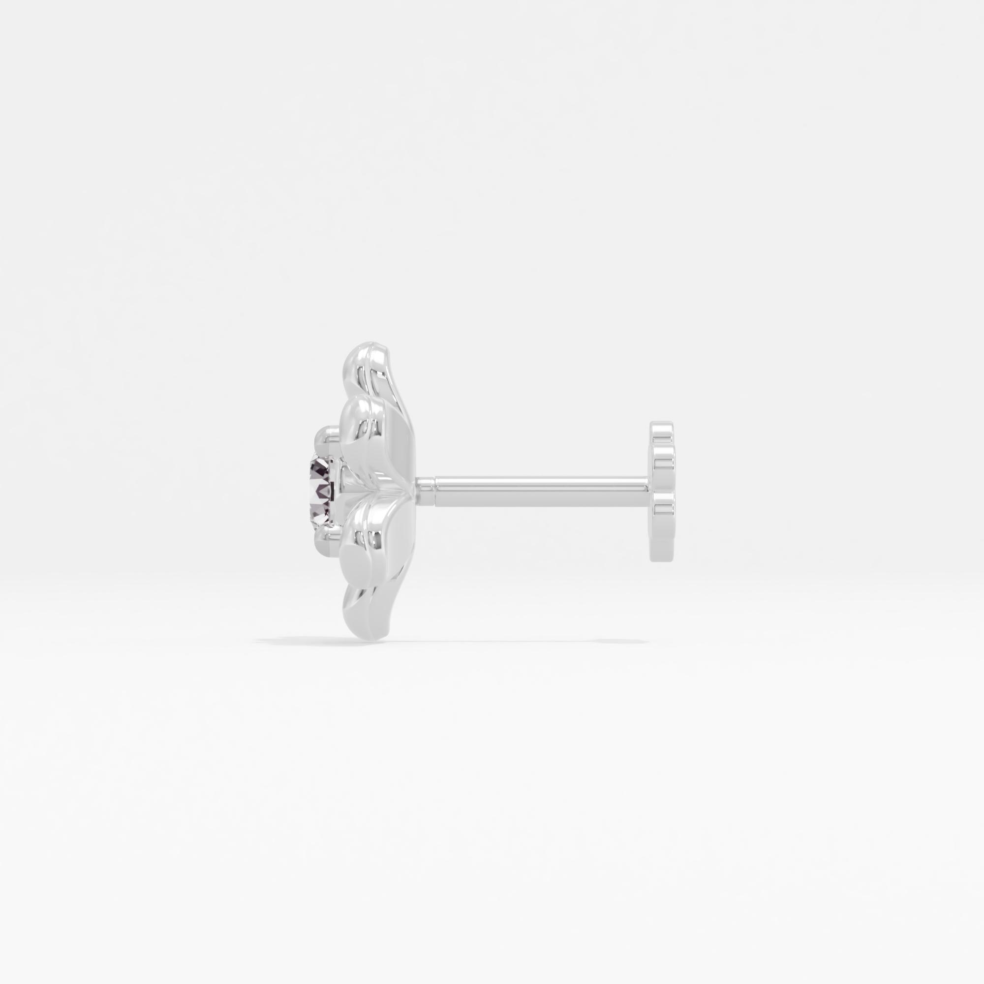 Love Expressed Solitaire Nose Pin