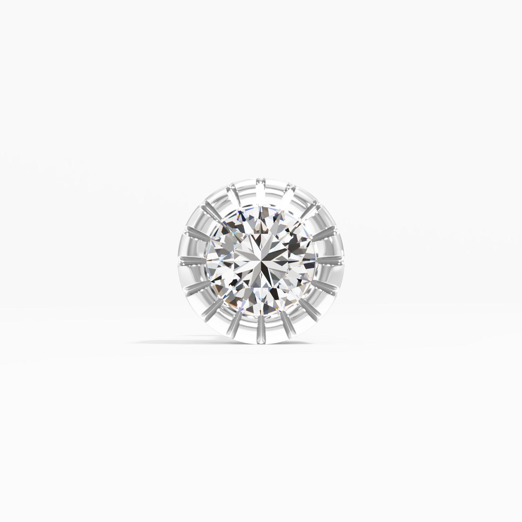 Serrated Bezel Solitaire Nosepin