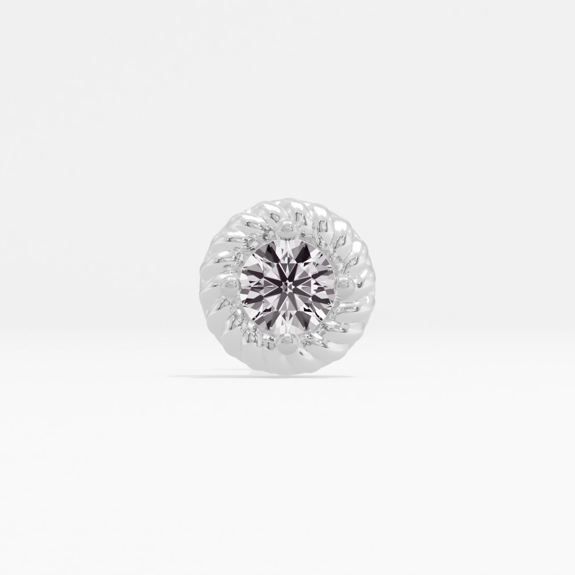 Geometric Cheer Solitaire Nose Pin