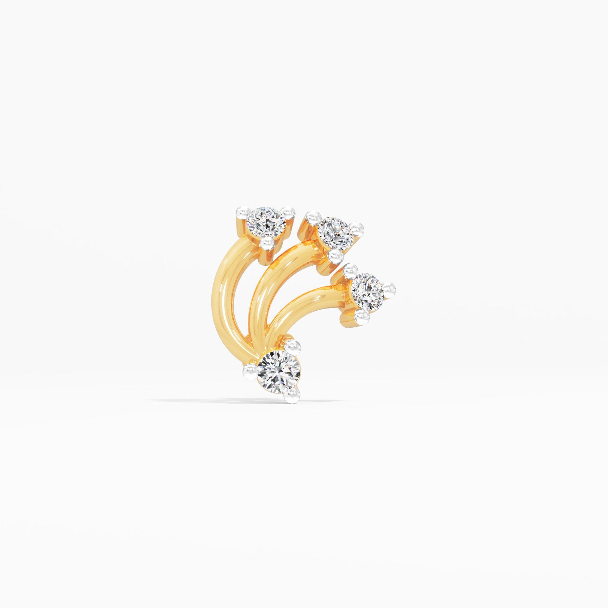 The Quartet Diamond Nosepin