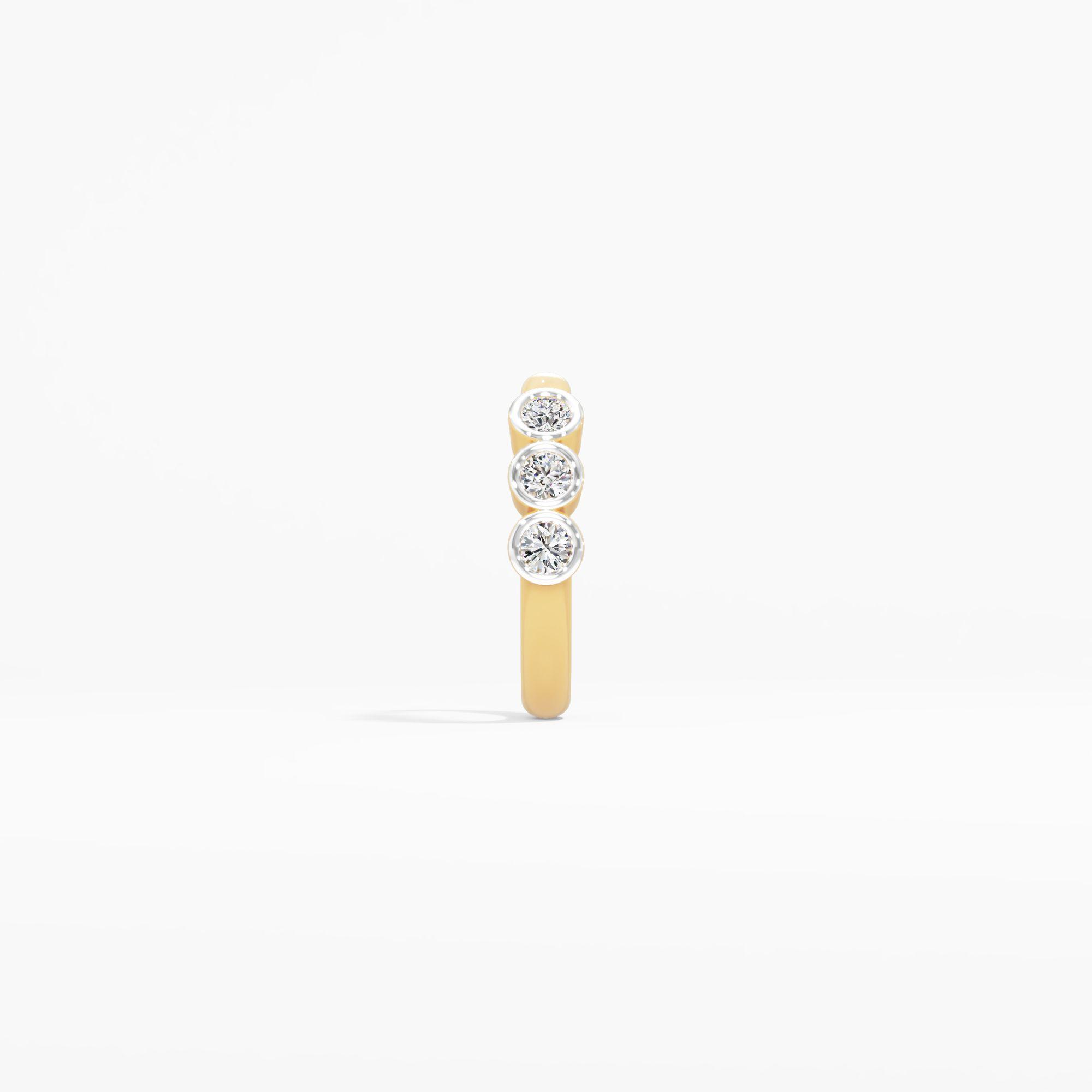 Bezel Trio Hoop Nosepin