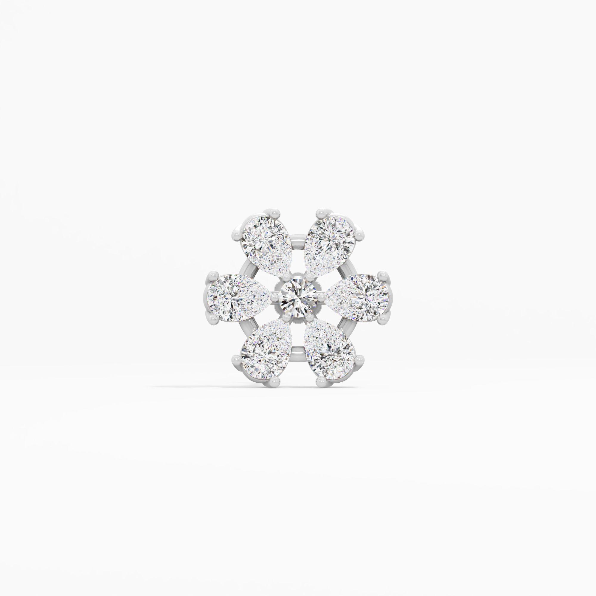 Pear Petal Floral Cluster Nosepin