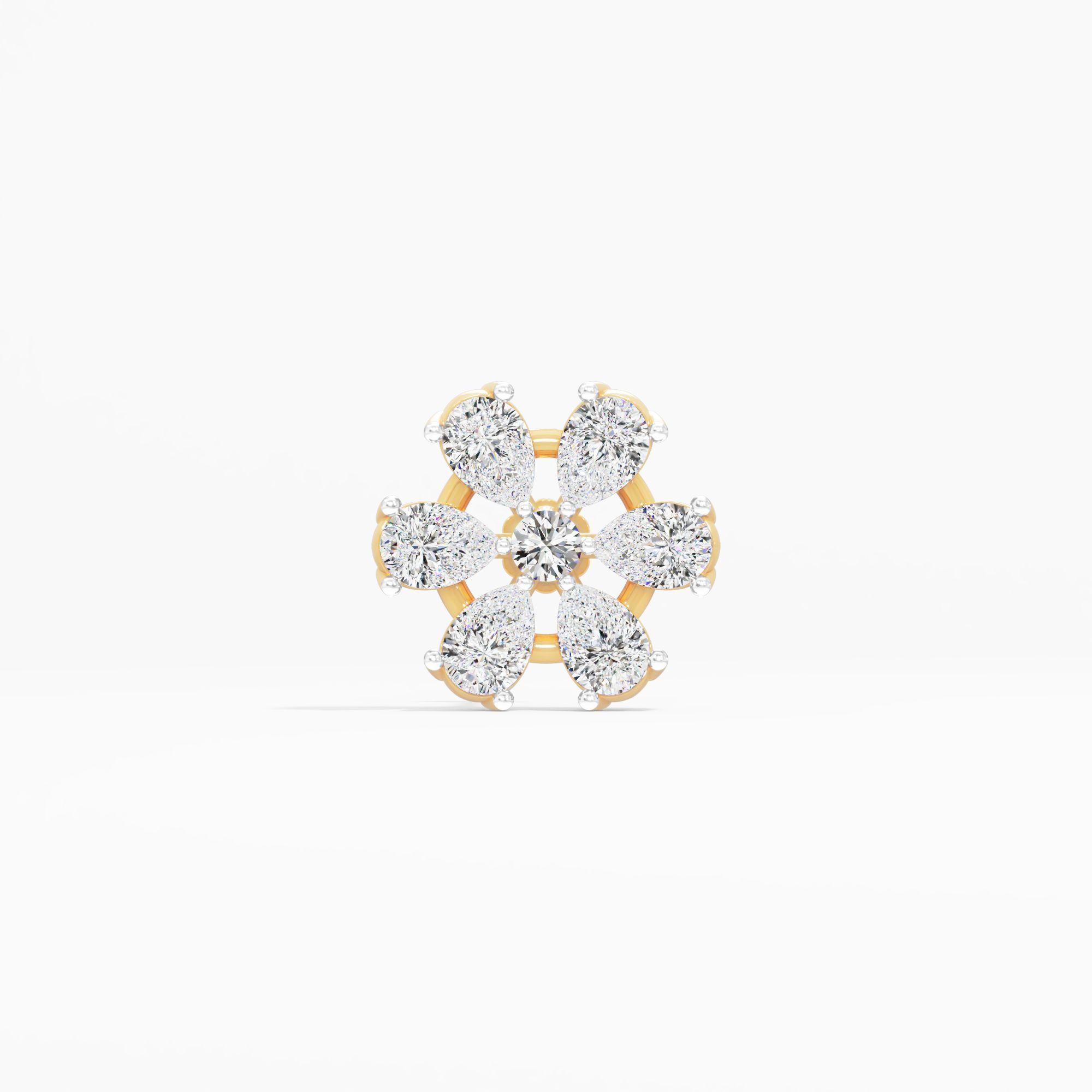 Pear Petal Floral Cluster Nosepin