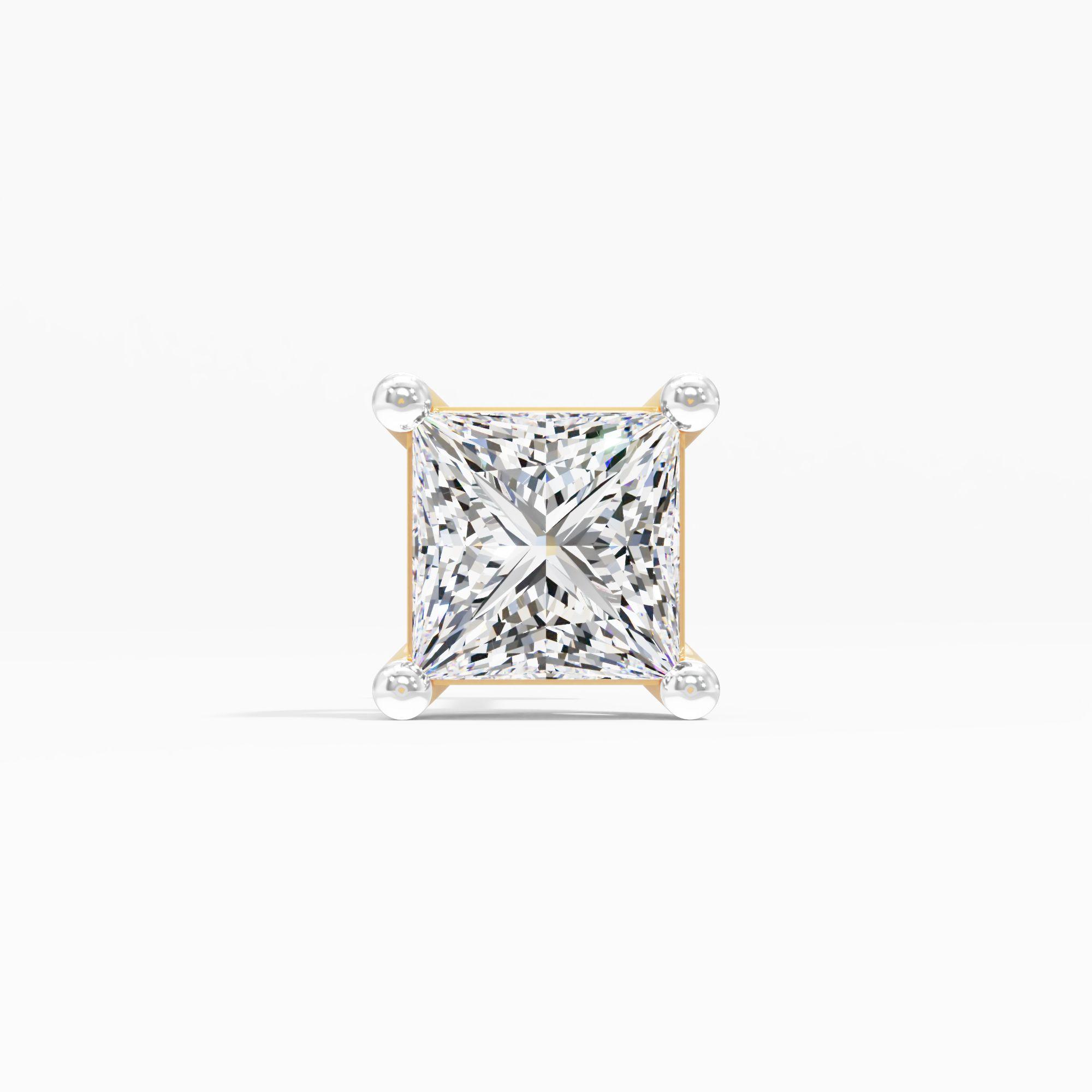 Princess Cut Solitaire Nosepin