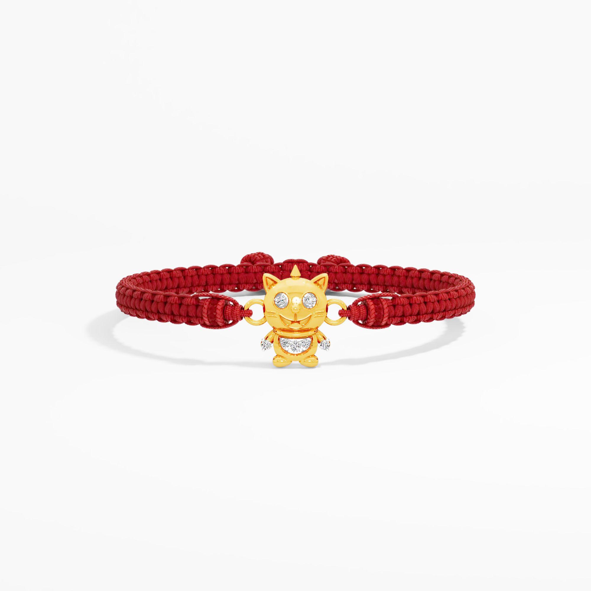 MeowMelt Diamond Rakhi