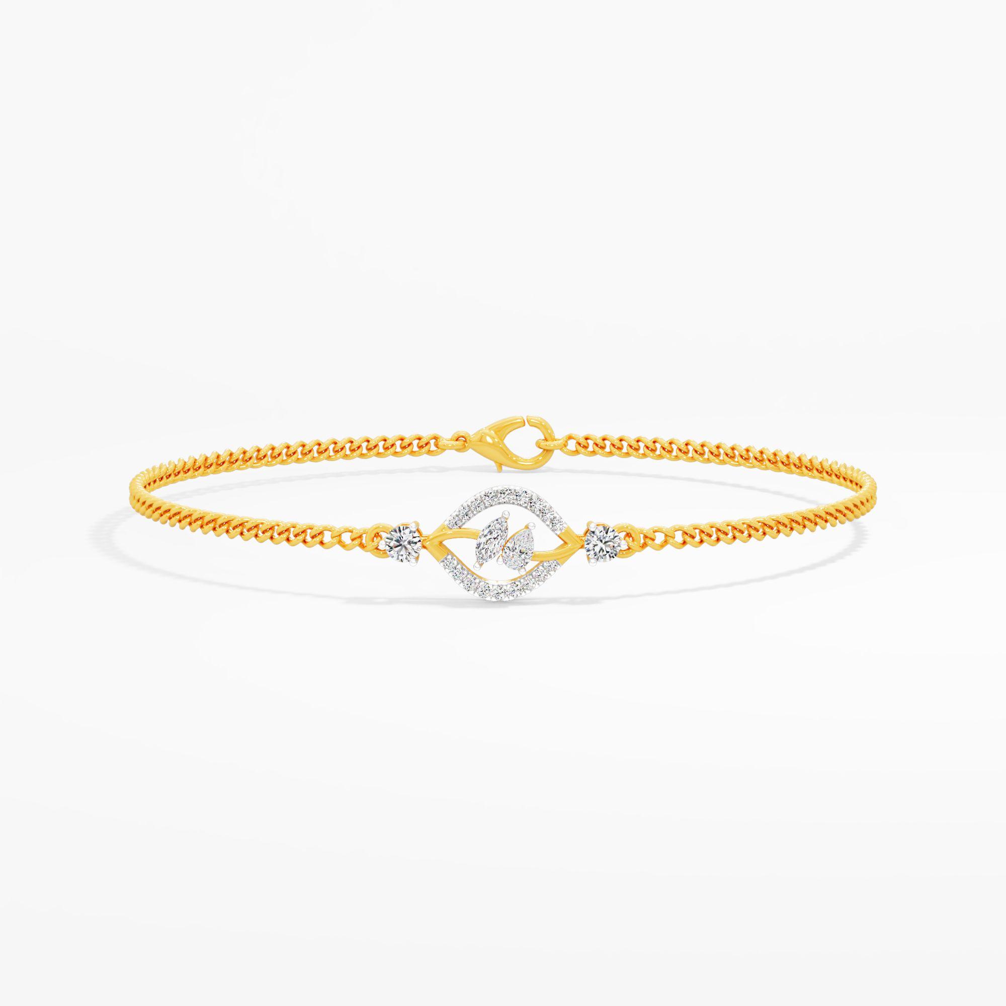 Botanical Foliage Diamond Bracelet