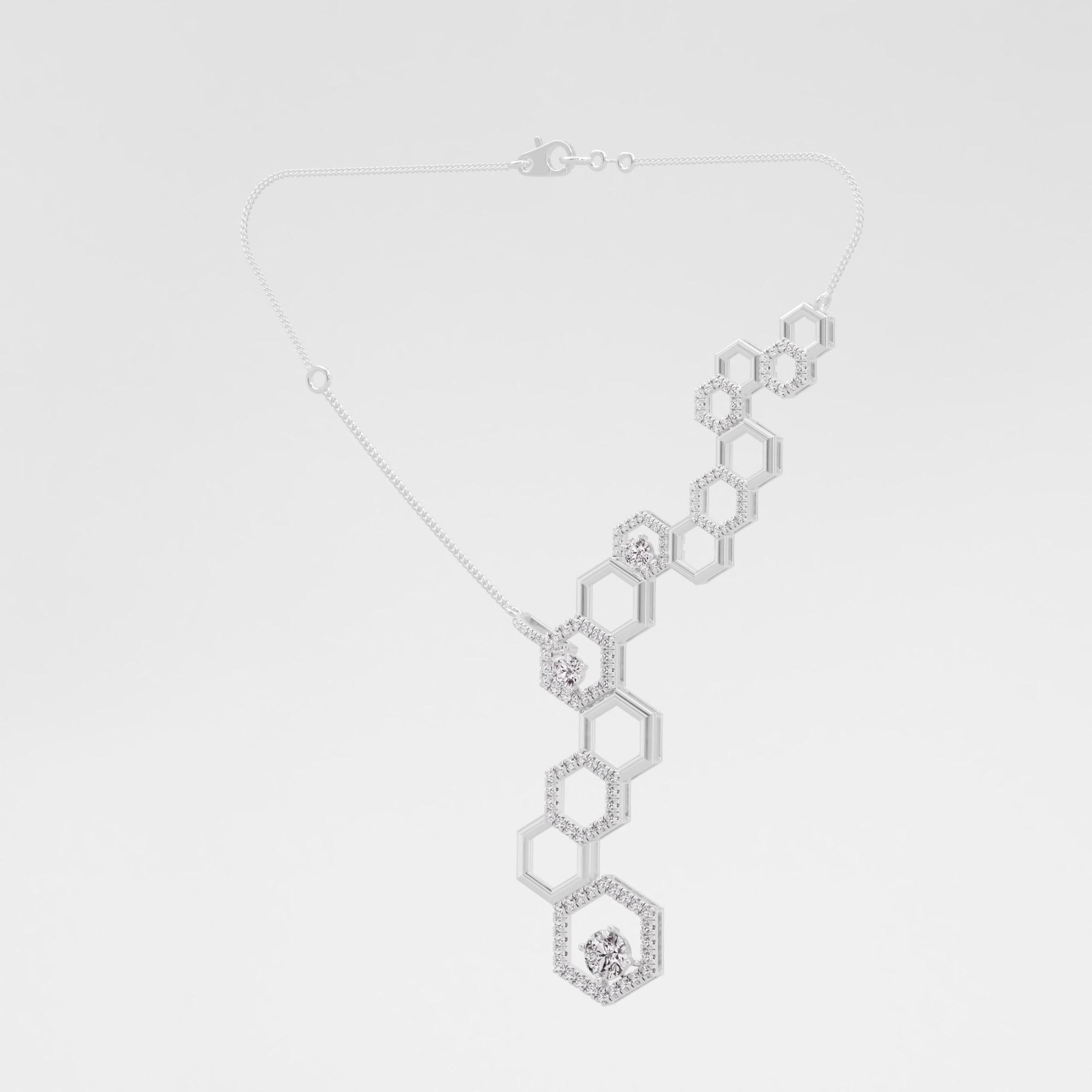 BeeHex Solitaire Chain Necklace