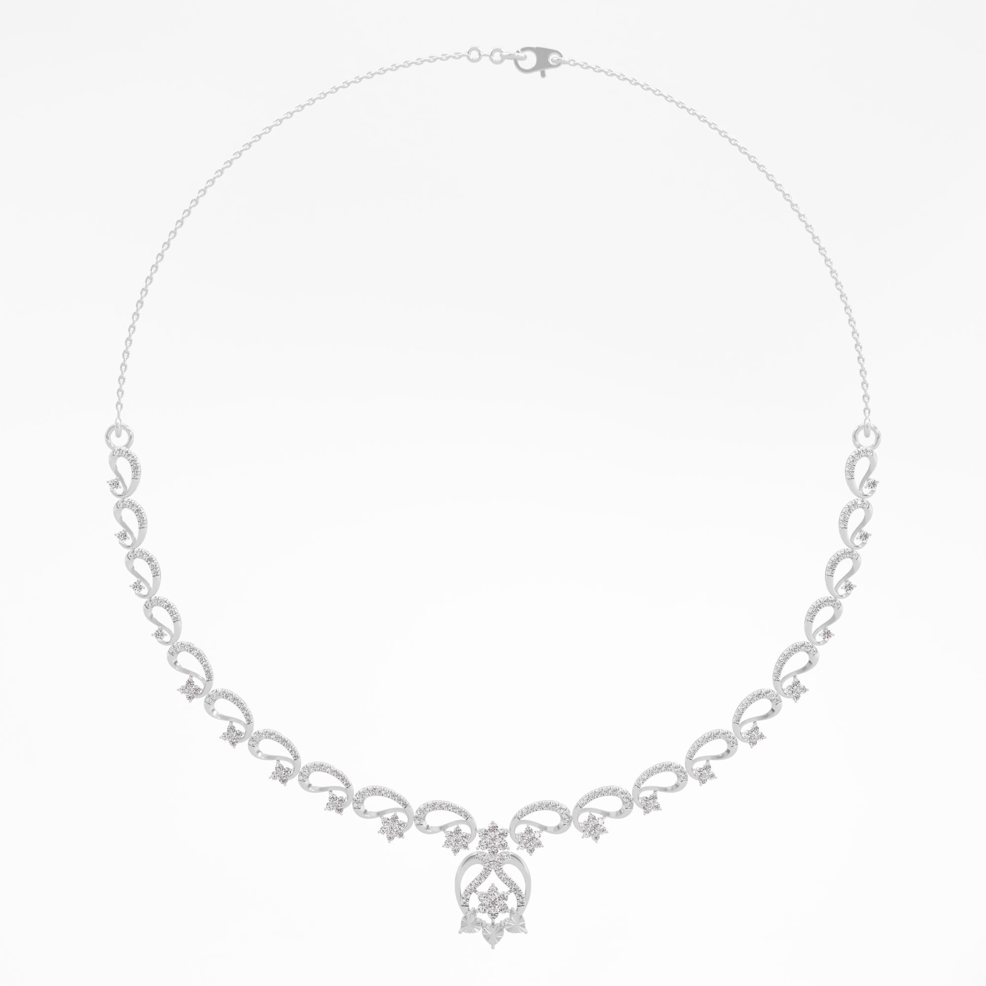 Everlight Stars 7 Stone Cluster Necklace