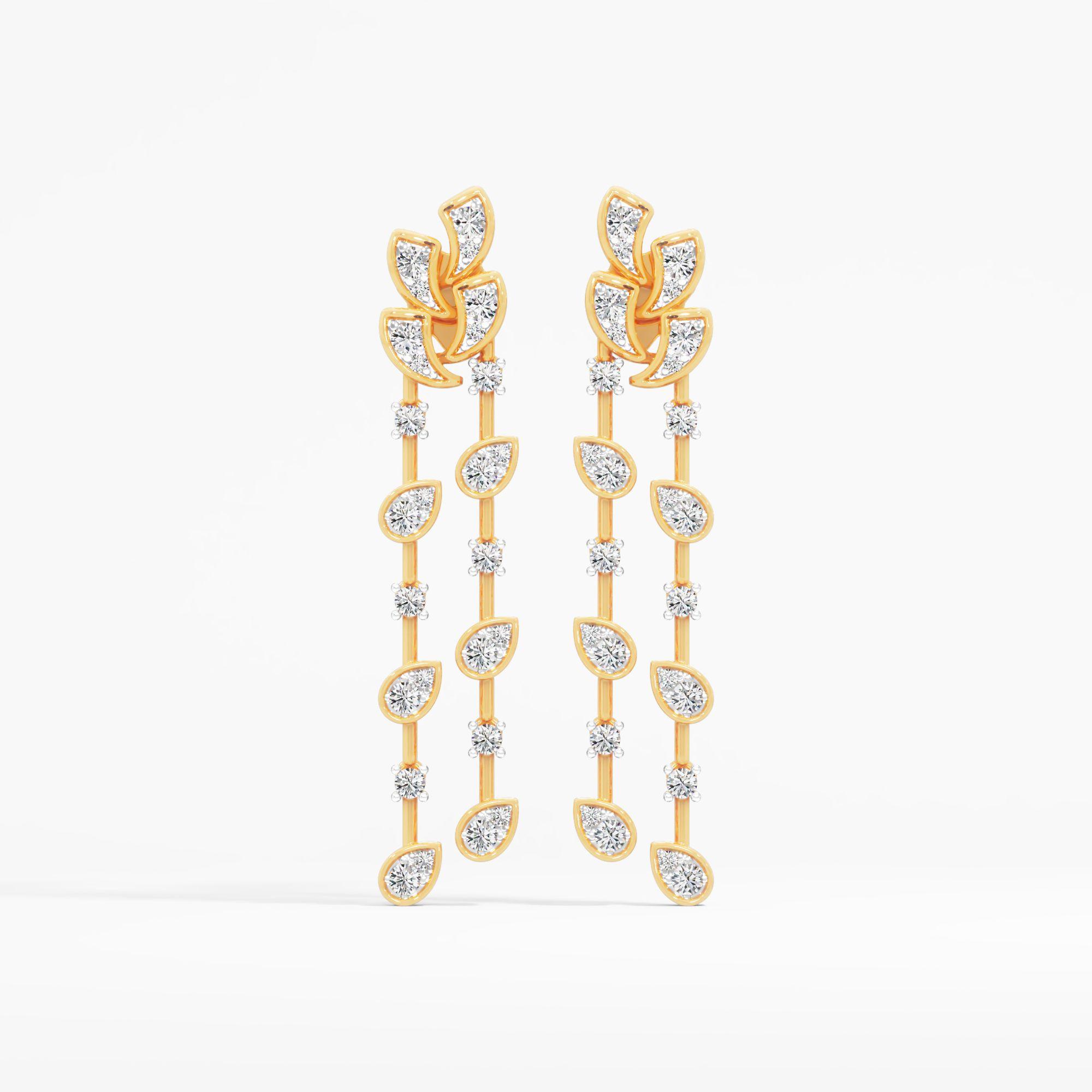 Petal Stream Dangle Earrings