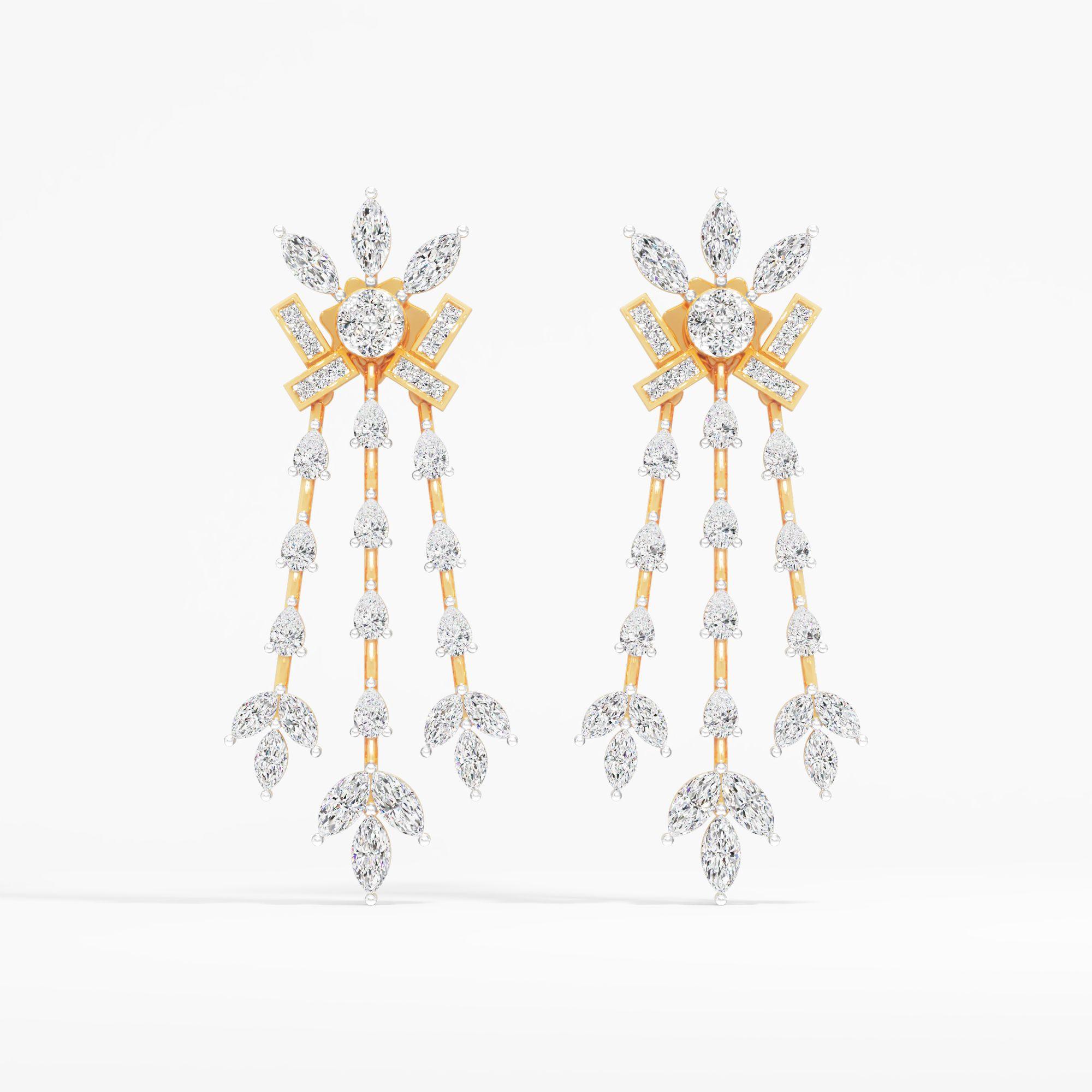 Royal Tassel Dangle Earrings