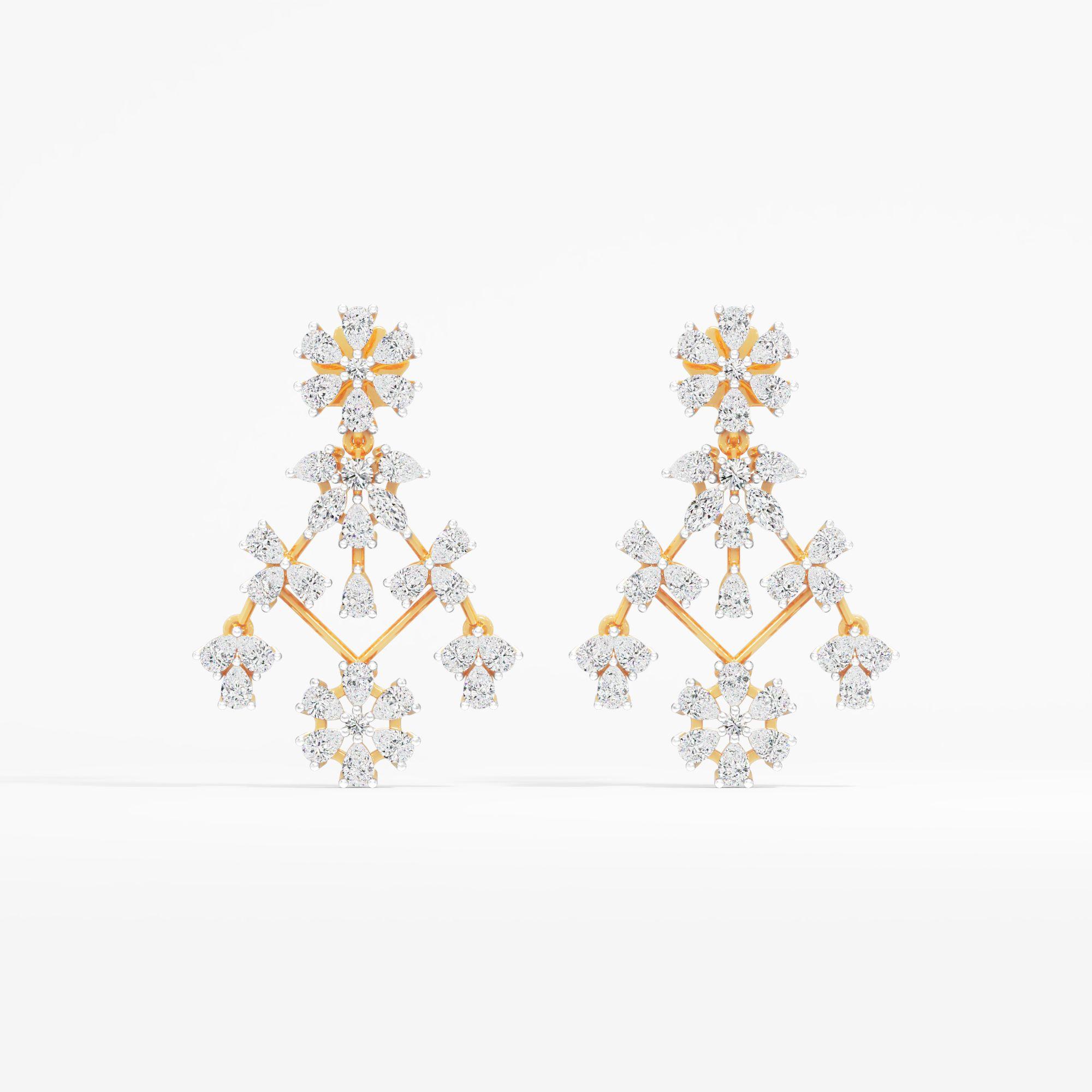 Bloom Cascade Dangle Earrings