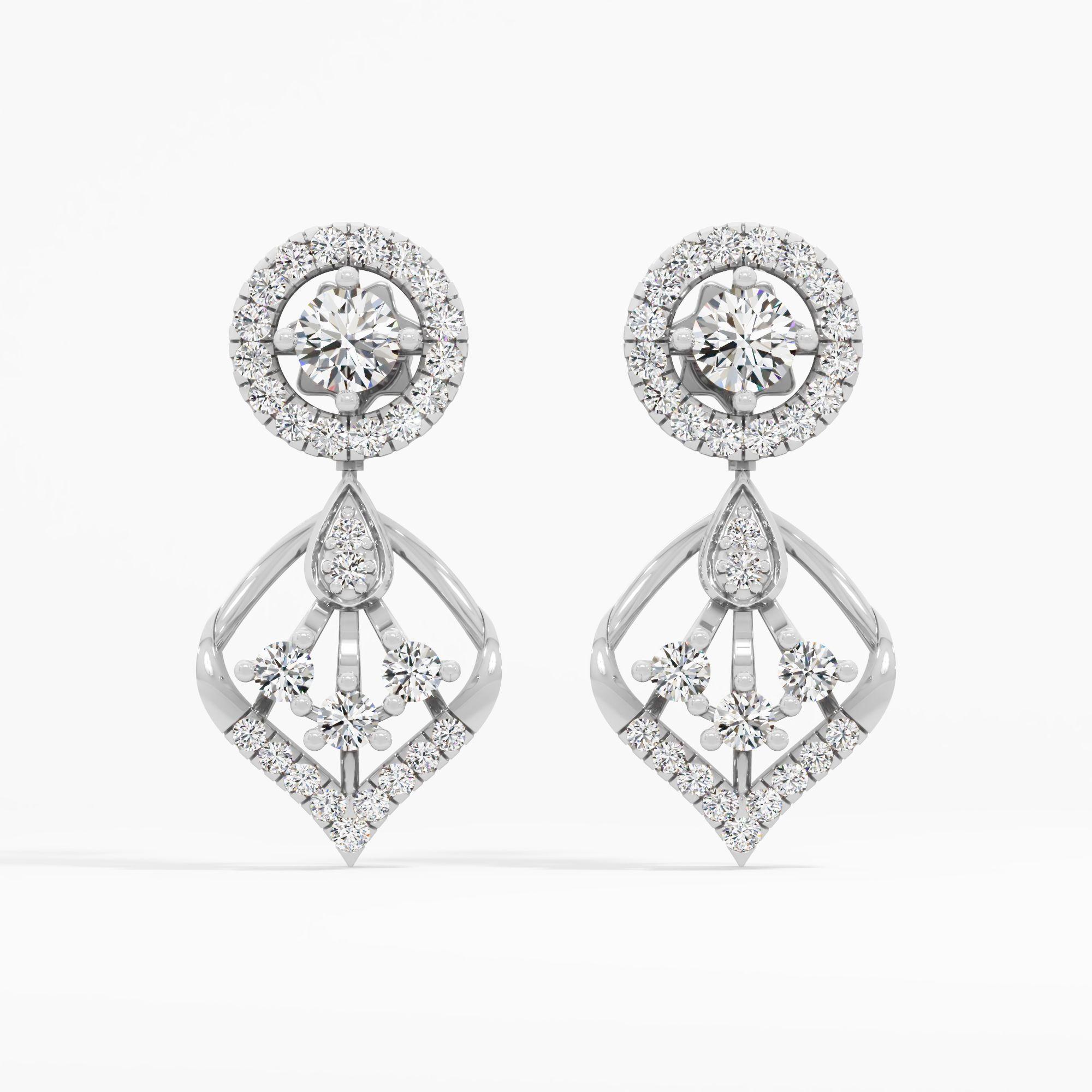 Raindrop Cascade Dangle Earrings